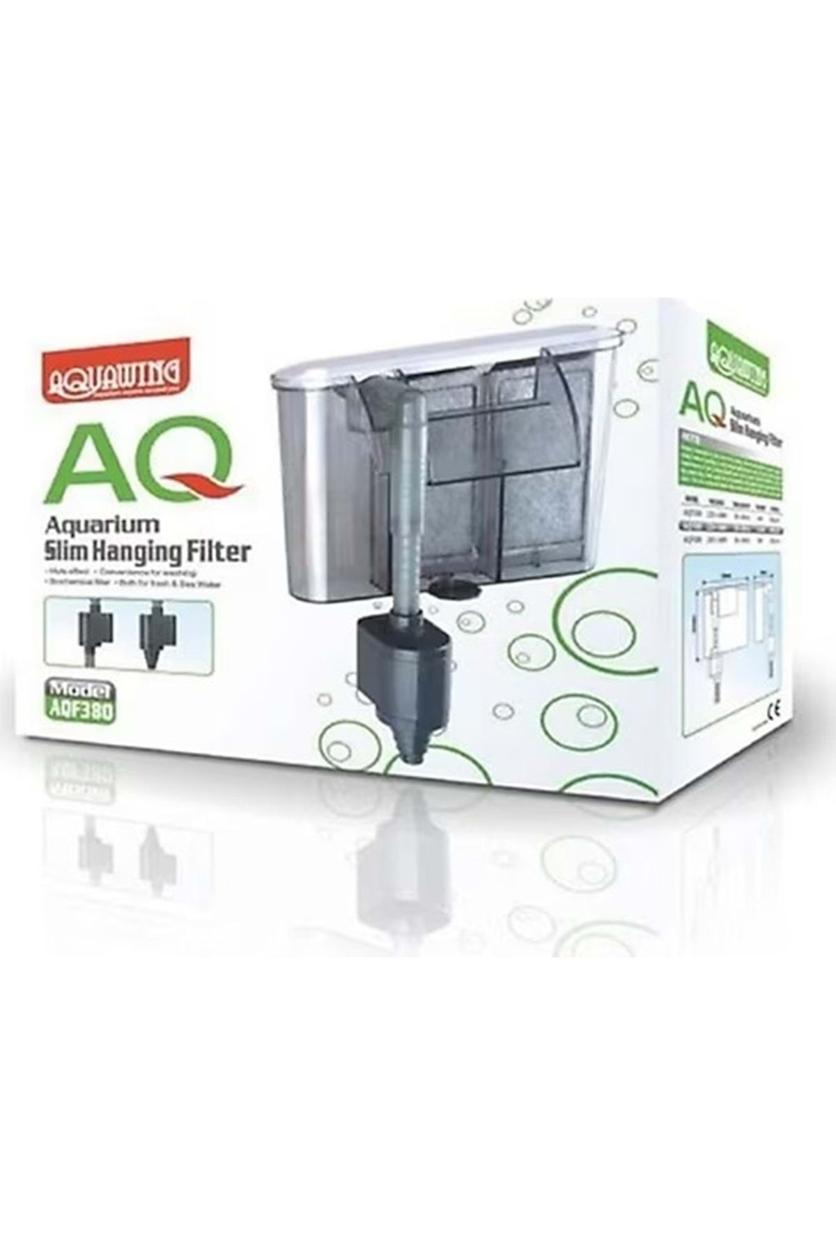 Aquawing Aqf380 Akvaryum Ince Şelale Filtre 380l/saat 3,5 W