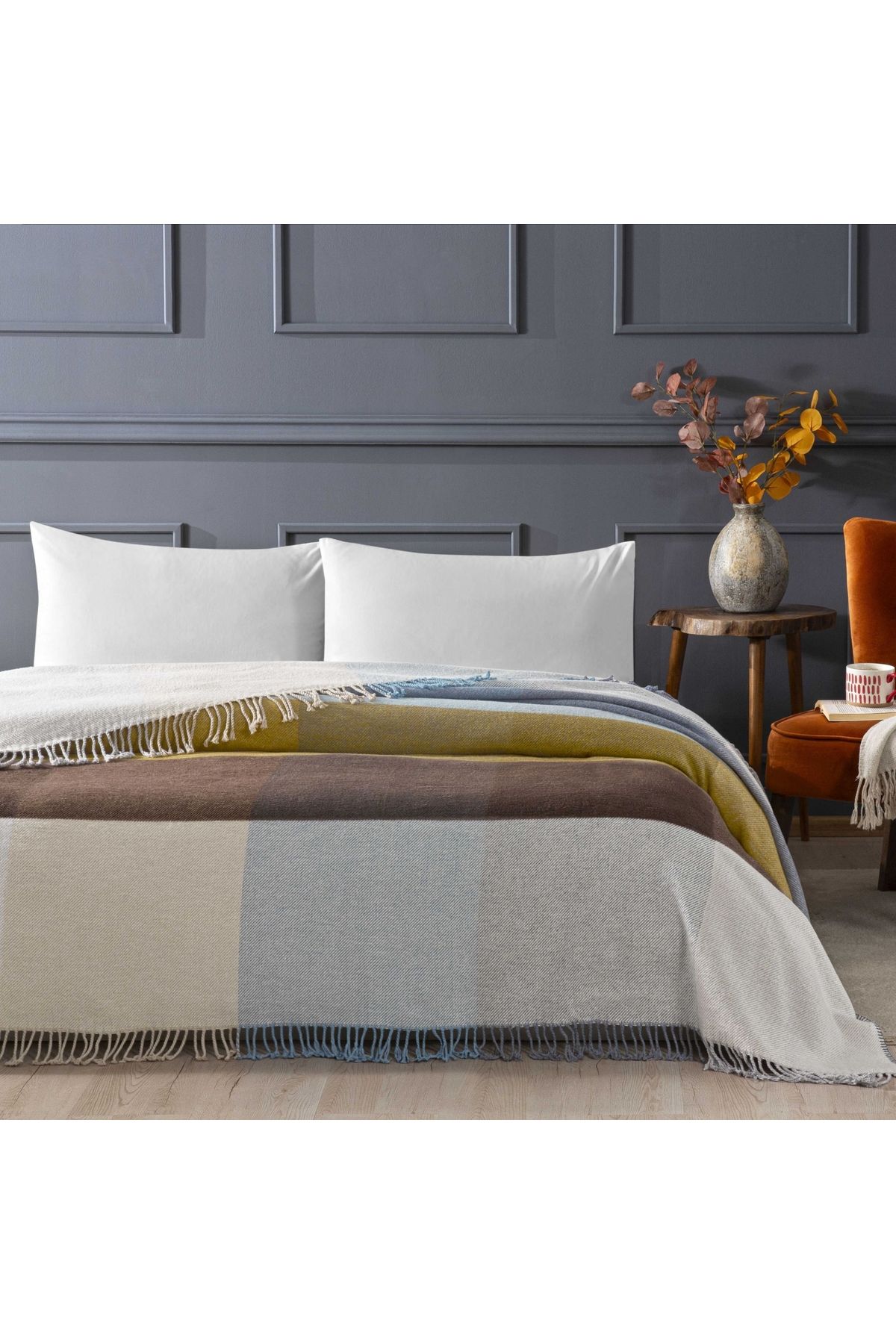 پتوی یک نفره چند رنگ یتو پتو رشته ای کوارک تک  Linens