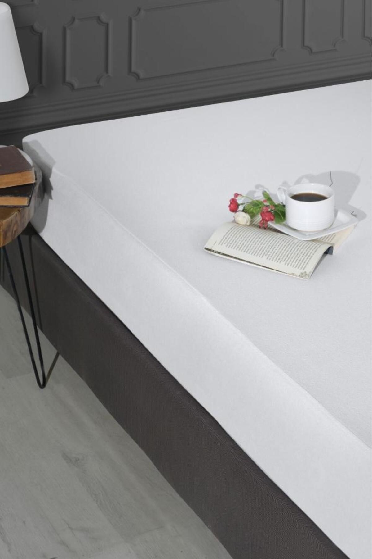 BEŞMİNARE Alez Pamuklu Fitted Yatak Koruyucu 100*200 cm
