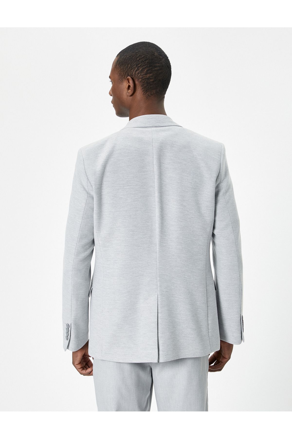 Koton-Blazerjacke mit schmaler Passform, geknöpft und Taschendetail 4