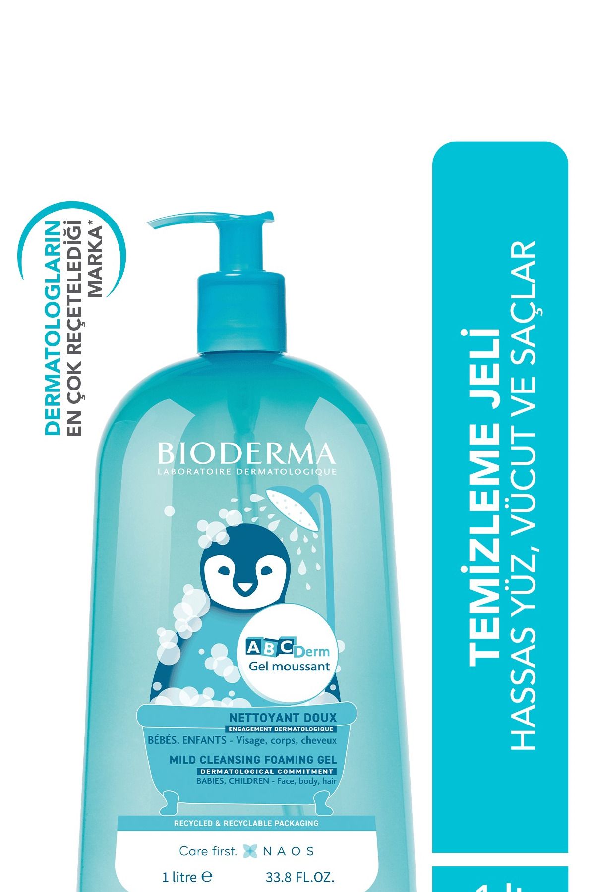 Bioderma Abcderm Foaming Cleanser 1 L