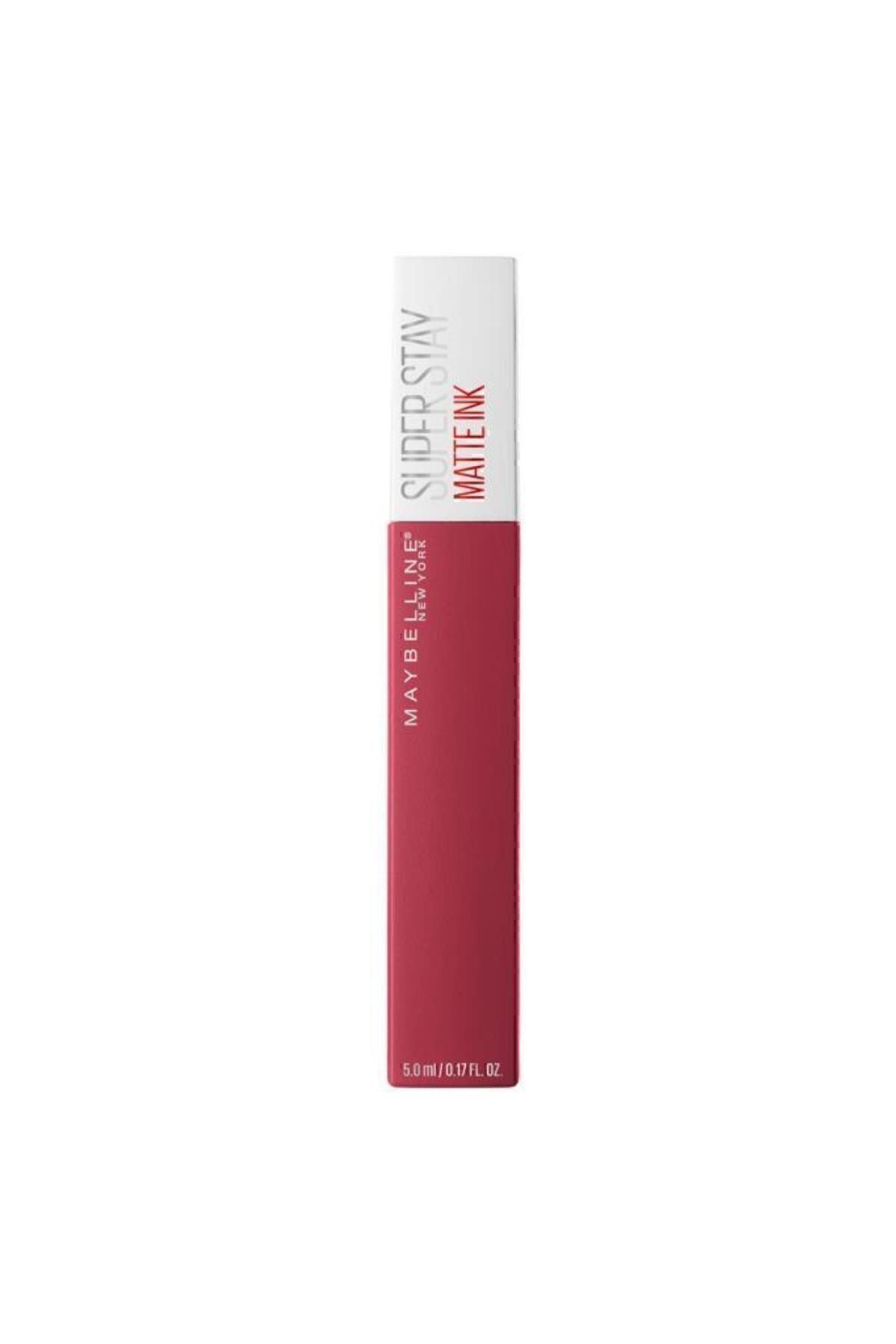 Maybelline New York Likit Mat Ruj - SuperStay Matte Ink Liquid Lipstick 80 Ruler 3600531469481-3