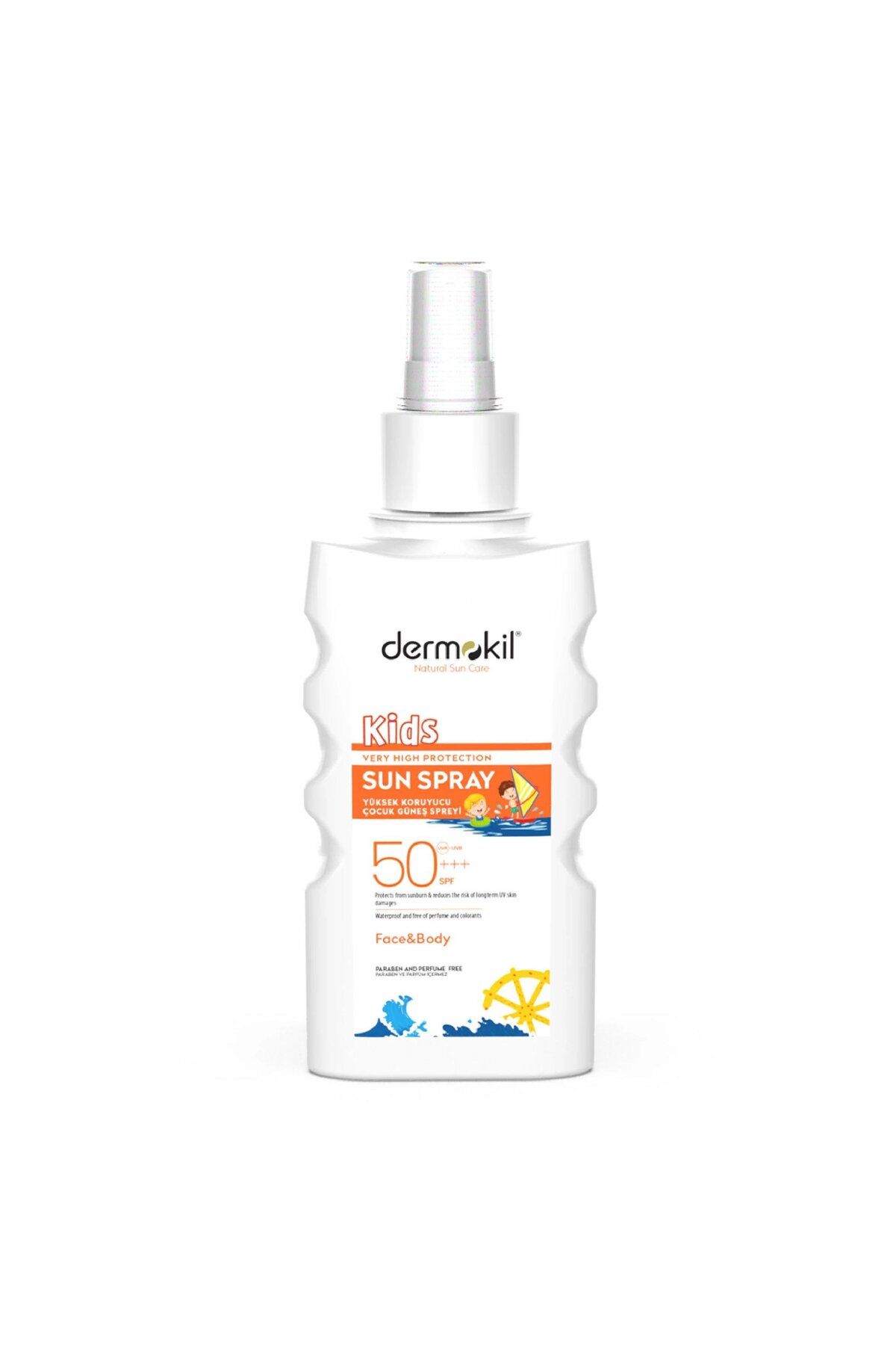 اسپری ضد آفتاب کودکان Dermokil 50 Spf High Protective 200 ml