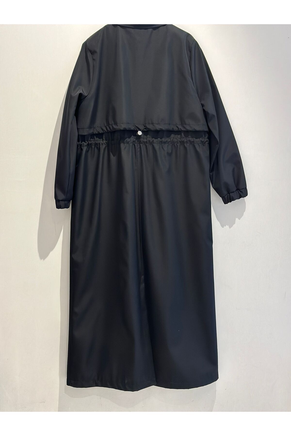 Kayra-Elastic Waist Drawstring Top Coat with Ankles 4