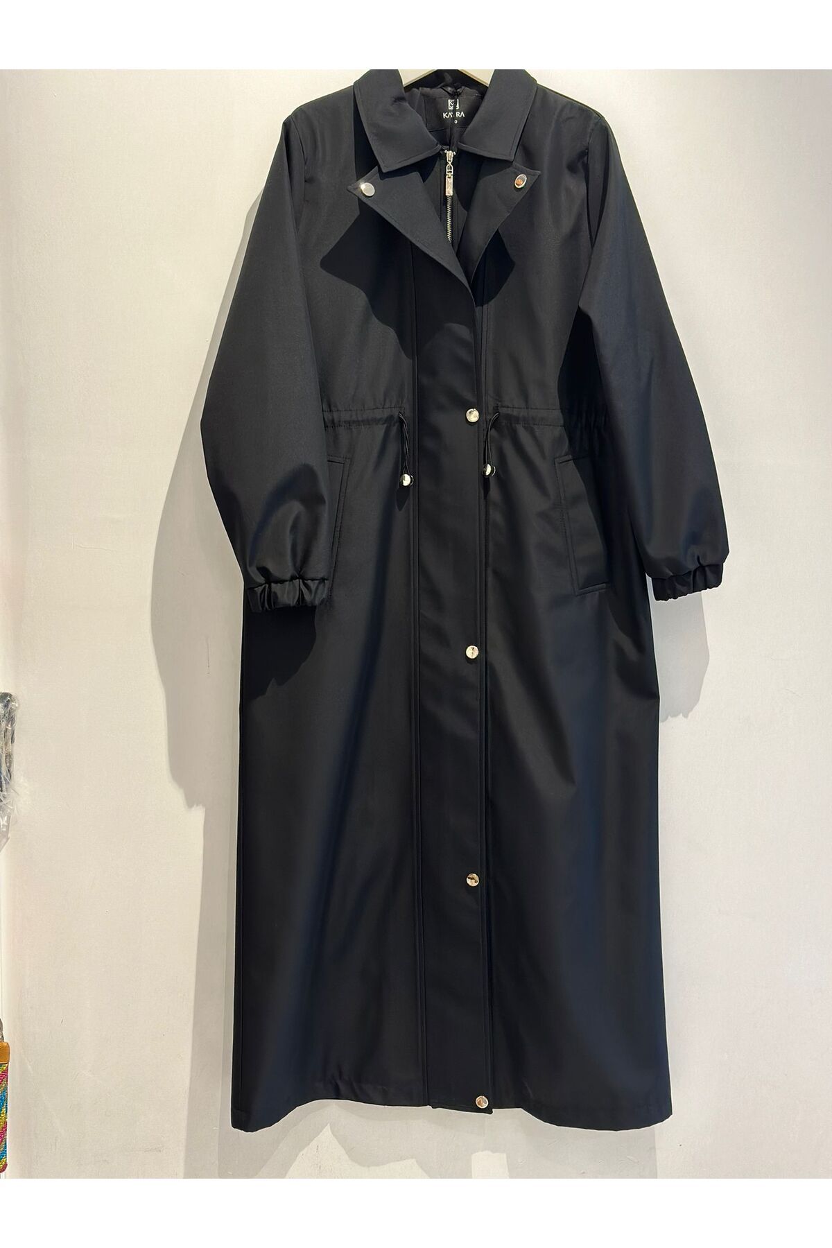 Kayra-Elastic Waist Drawstring Top Coat with Ankles 1