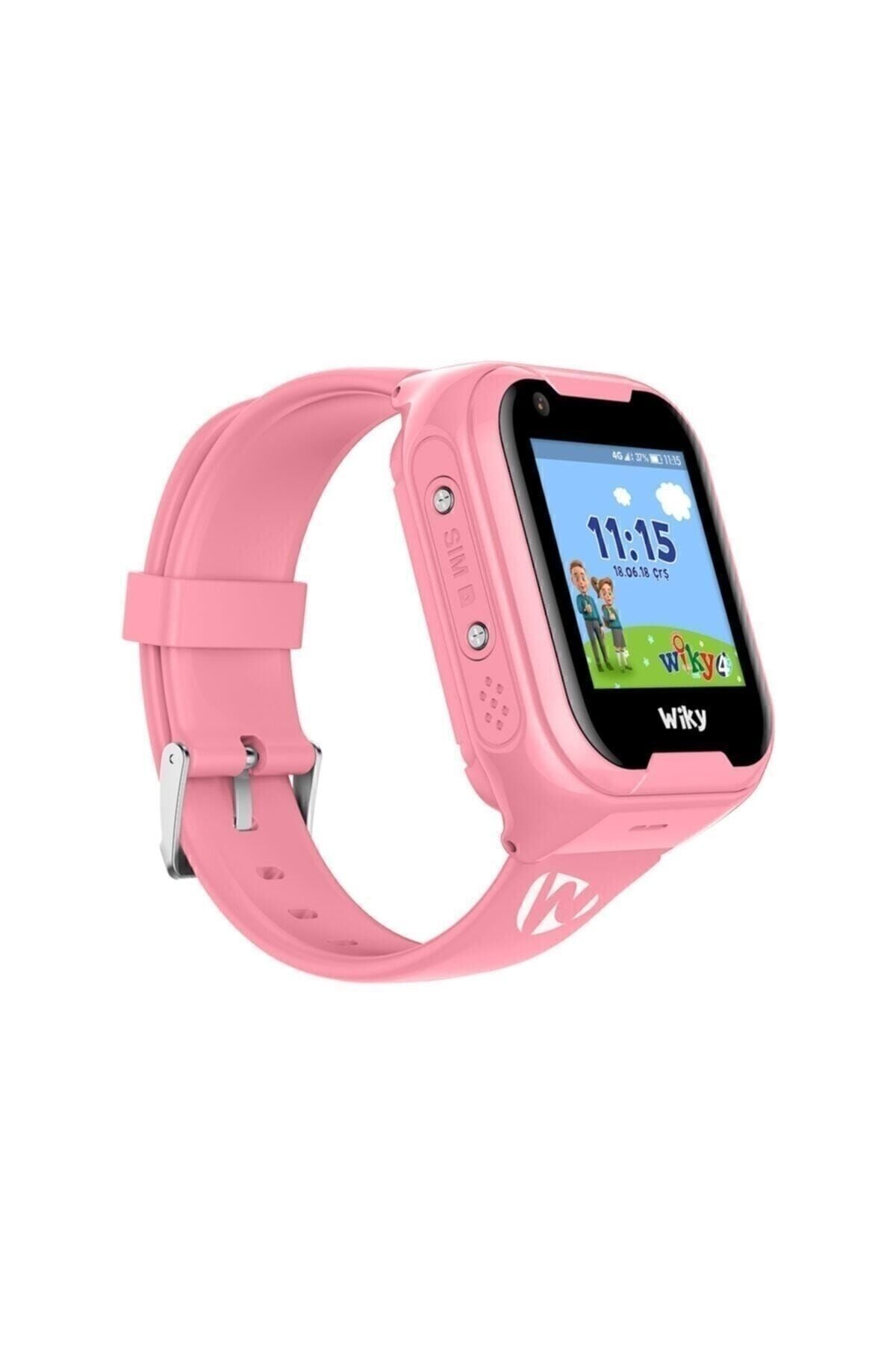 Wiky Watch 4g Akıllı Çocuk Saati Pembe Görüntülü Konuşma-5