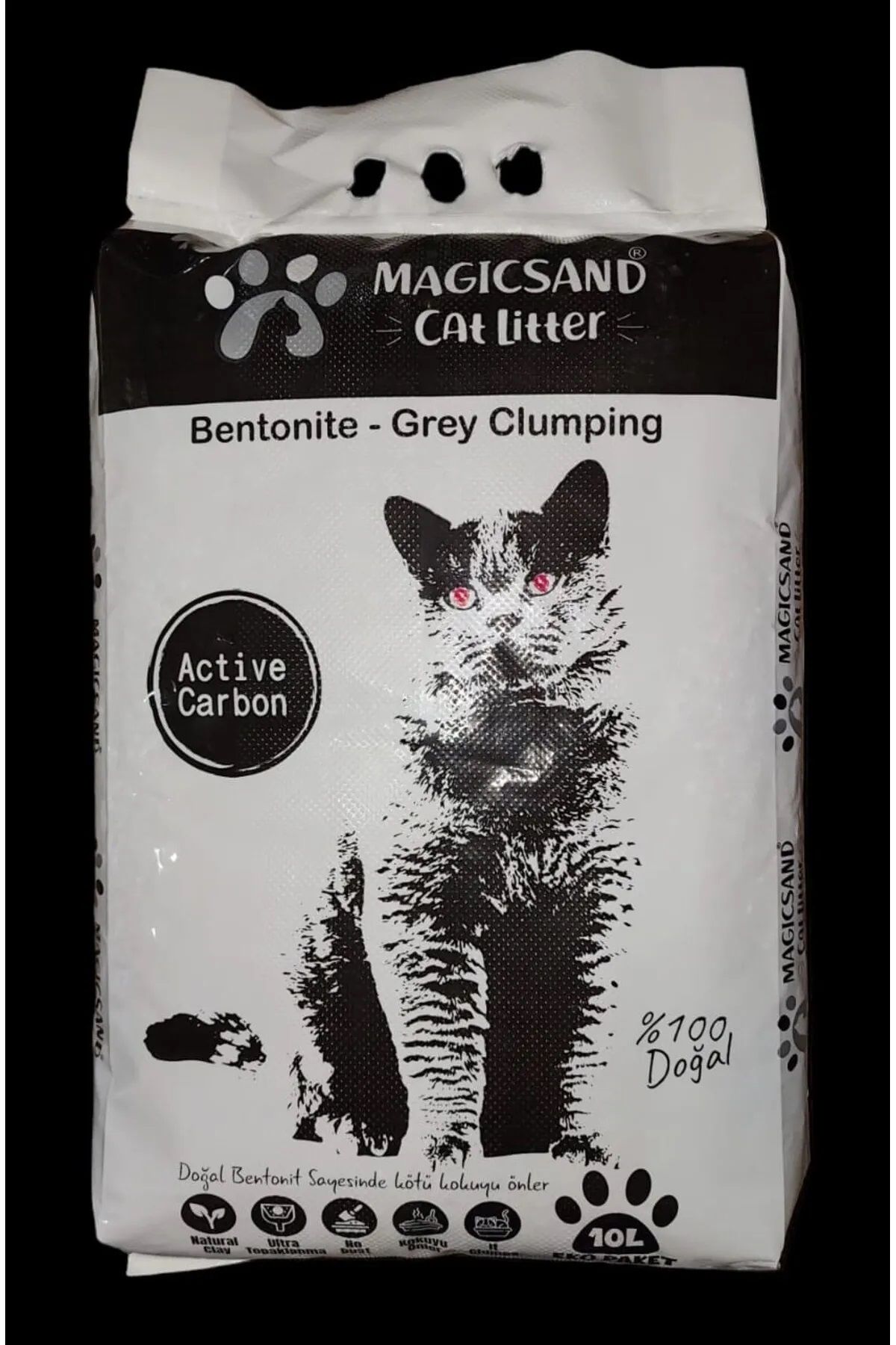 magicsand Aktif Karbon Ince 10 Lt Kedi Kumu