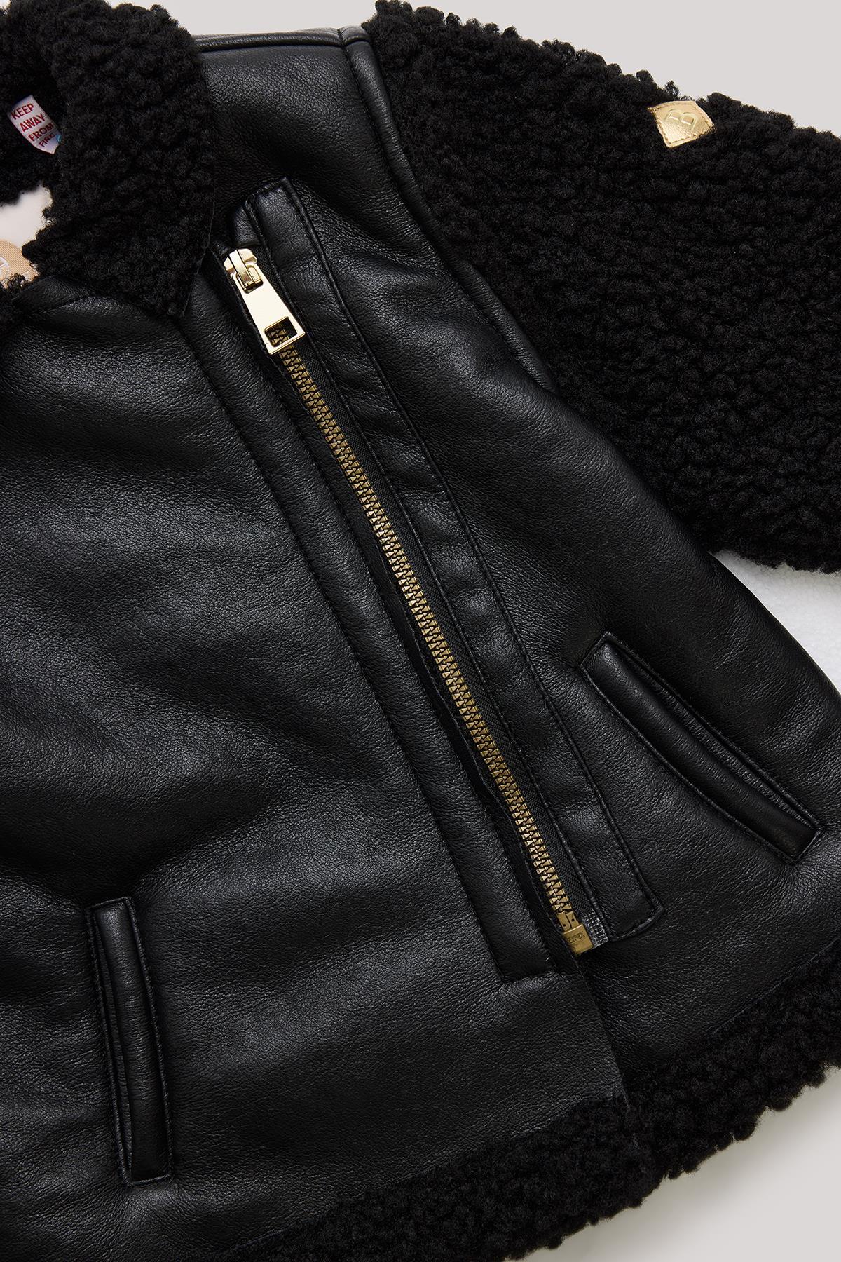 GB Baby BG Store Kız Bebek Siyah Ceket fotoğrafı 3 (önizleme)