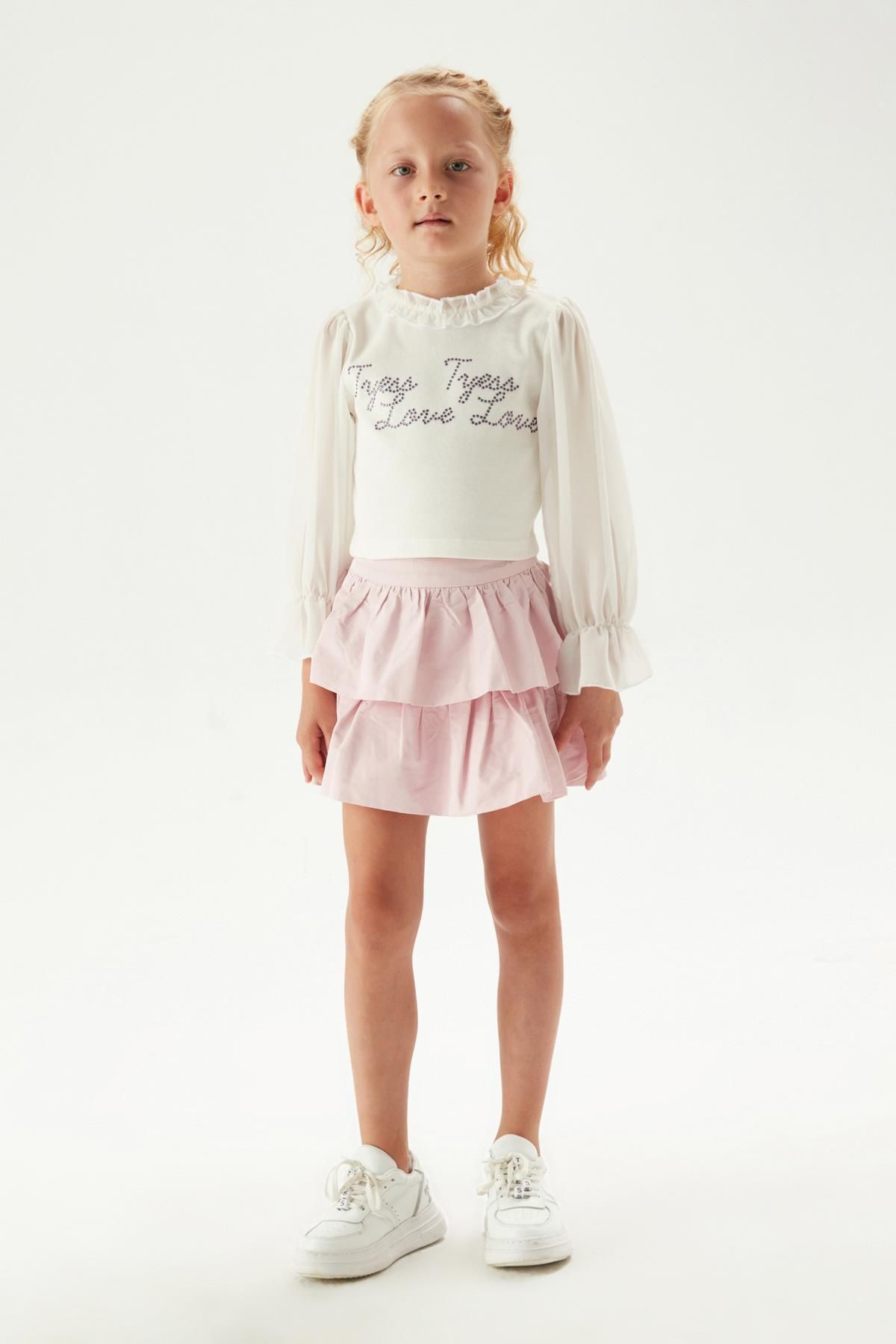 Tyess-Bg Store Cream Blouse for Girls 23Fw0Tj4610 1