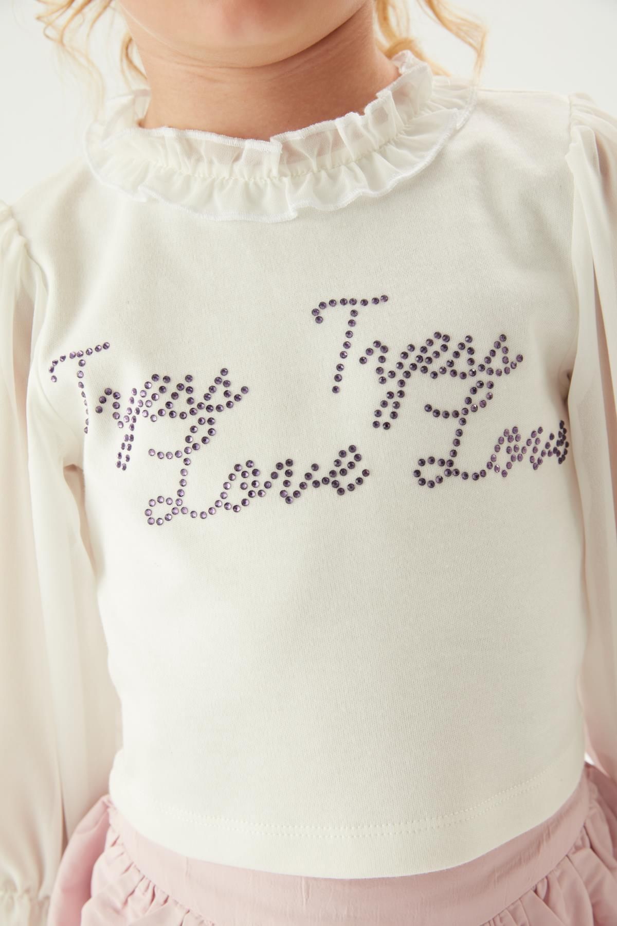 Tyess-Bg Store Cream Blouse for Girls 23Fw0Tj4610 3