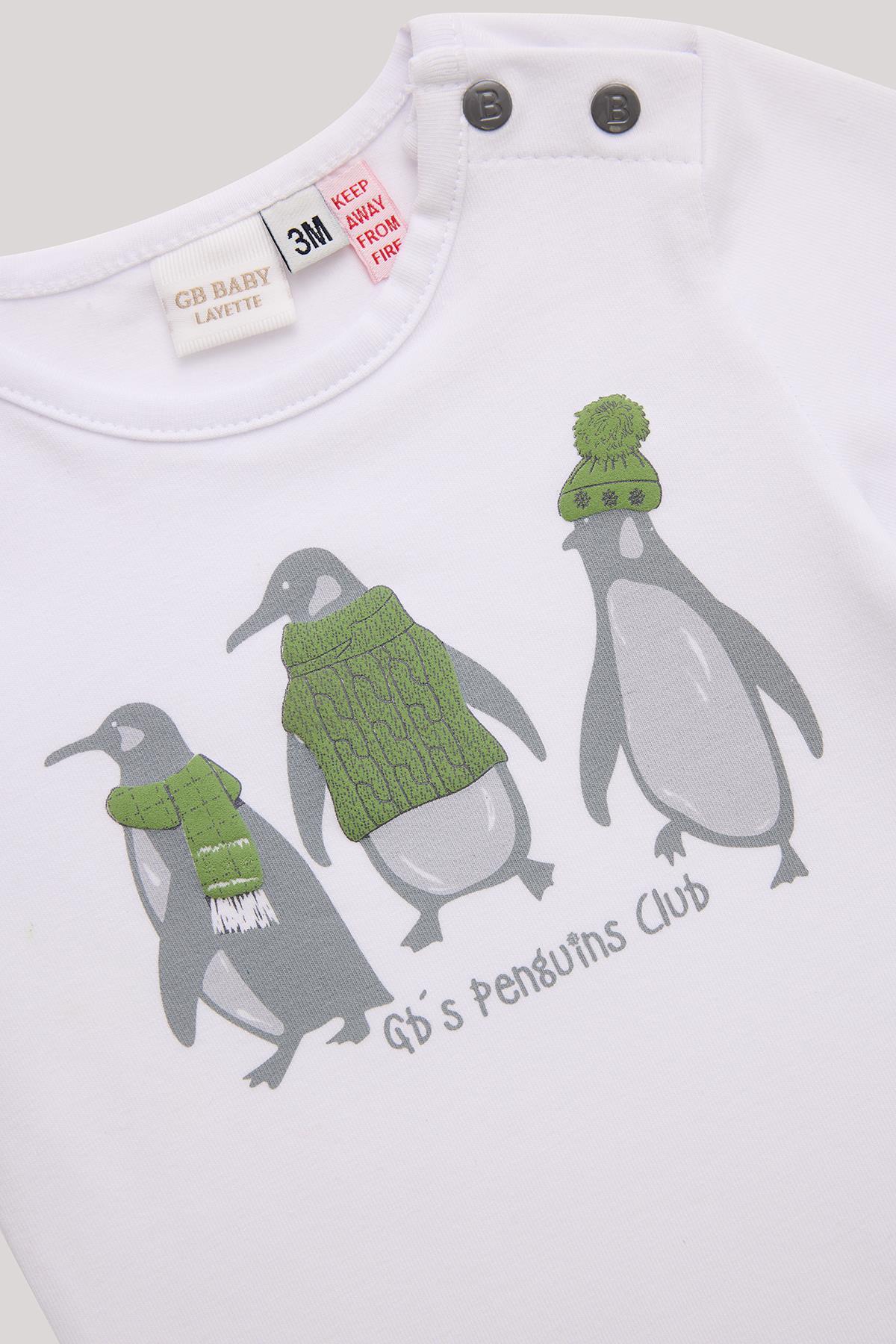 Layette BG Store Erkek Bebek Beyaz Body fotoğrafı 3 (önizleme)