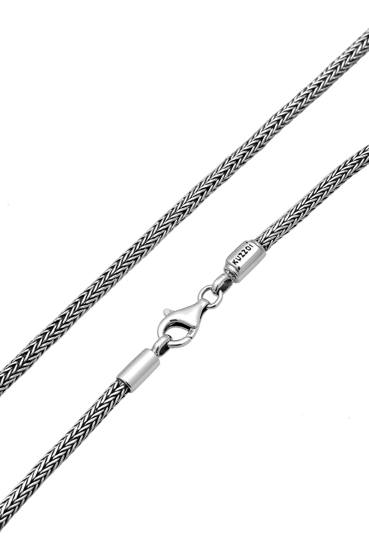 KUZZOI-Halskette Buddha Weizenkette 925 Sterling Silber 4