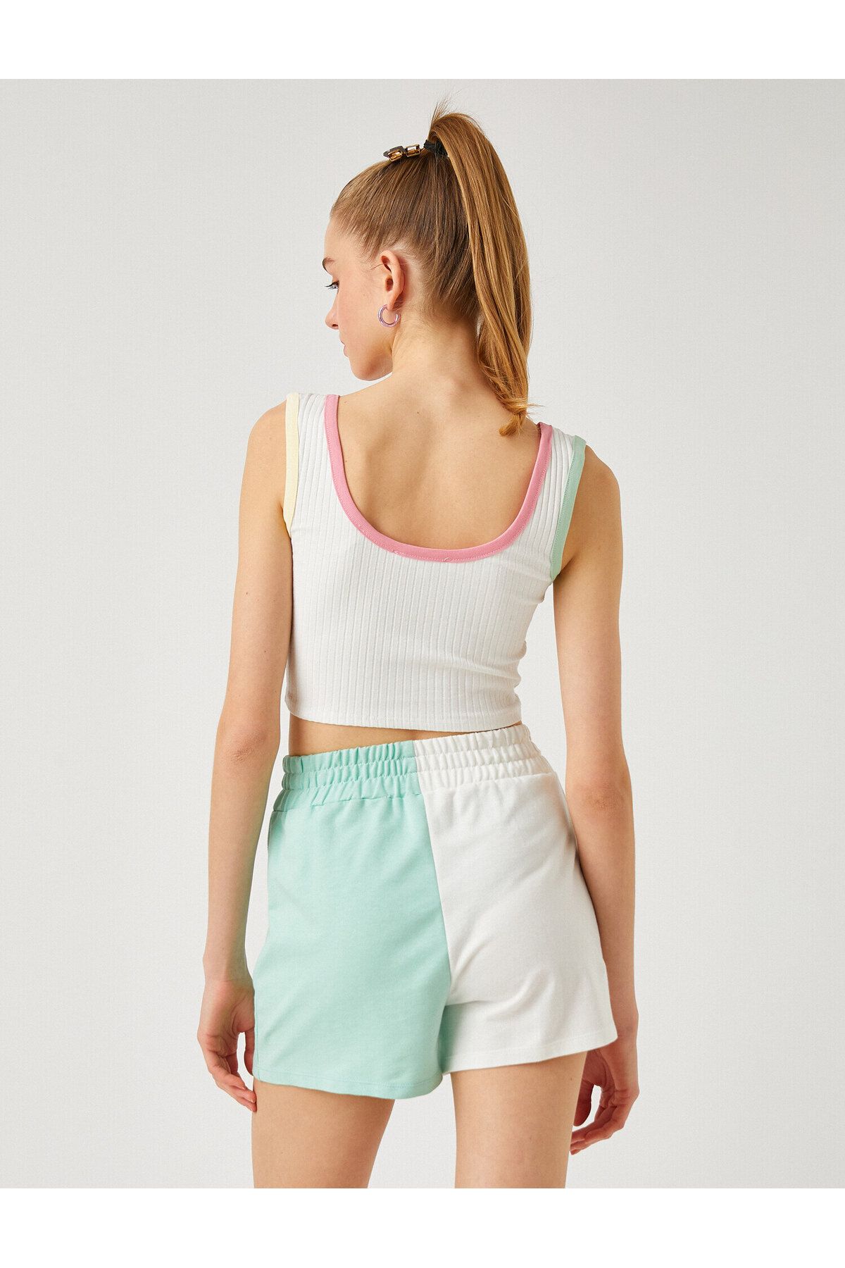 Koton-Scoop Neck Crop Athlete 4