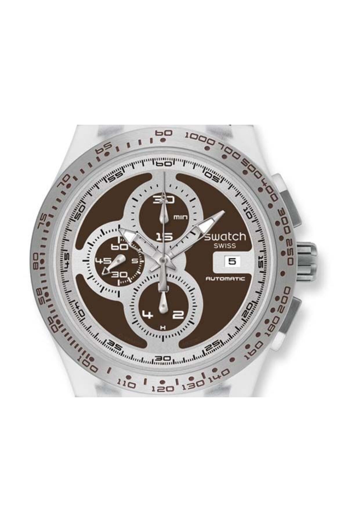 Swatch Irony Chrono Automatic Right Track Brown Dial Men