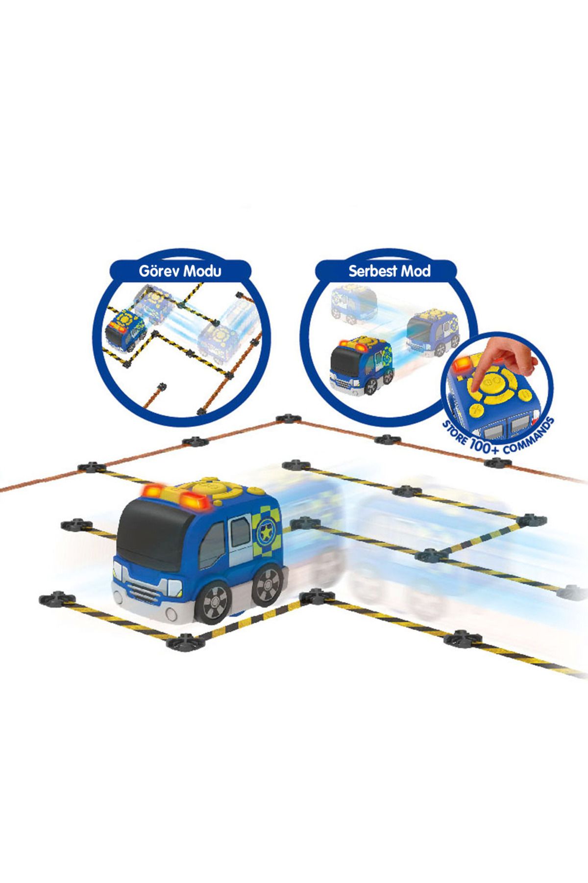 Silverlit-Tooko Programmable Police Vehicle Game Set 2
