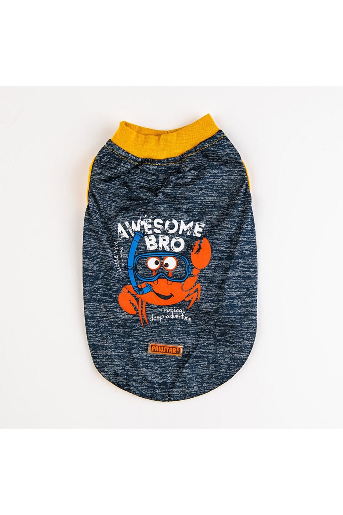 Pawstar-Navy Blue Crab Cat Dog T-Shirt - Cat Dog Outfit 3