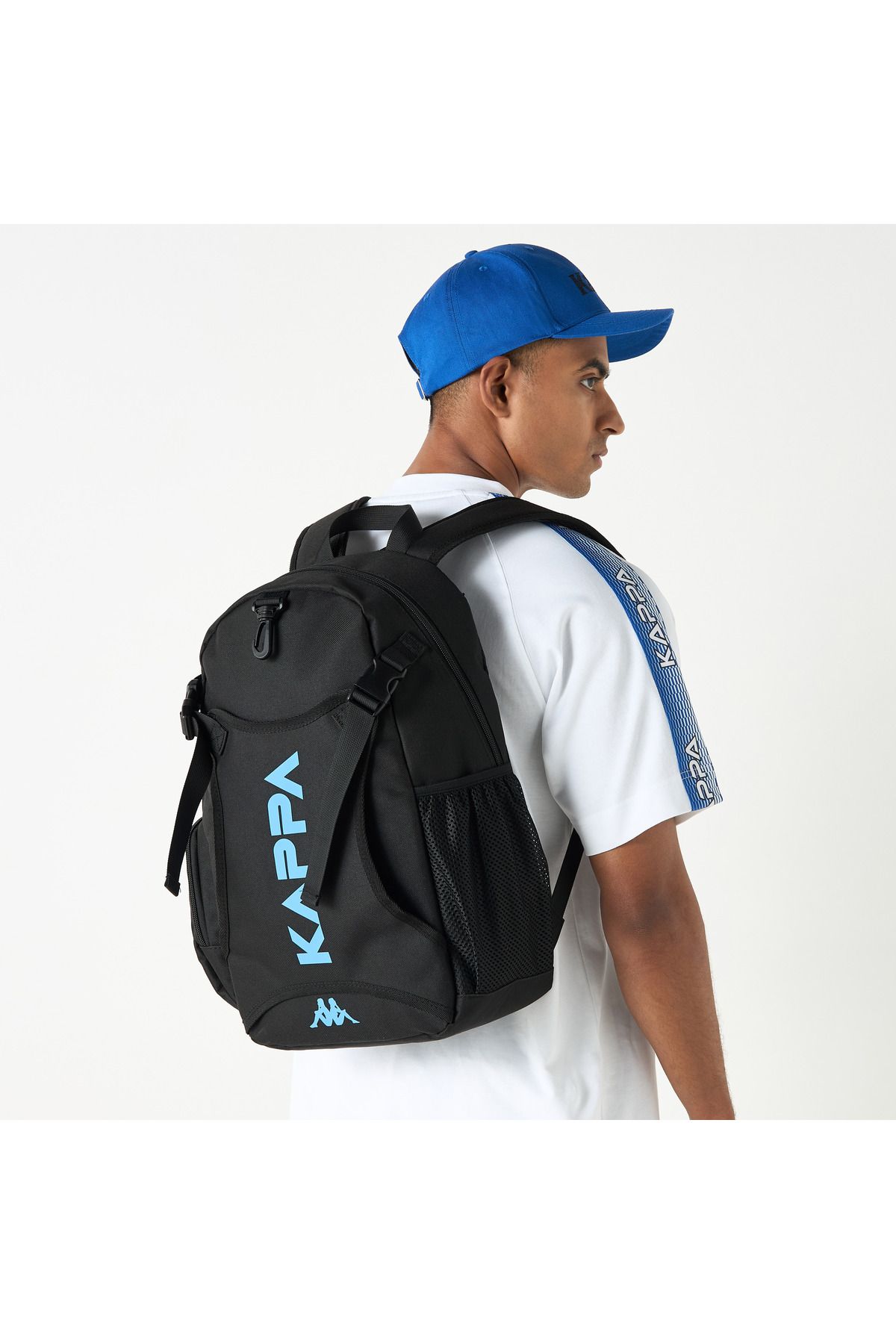 Kappa-Logo Print Backpack with Adjustable Straps and Zip Closure 2