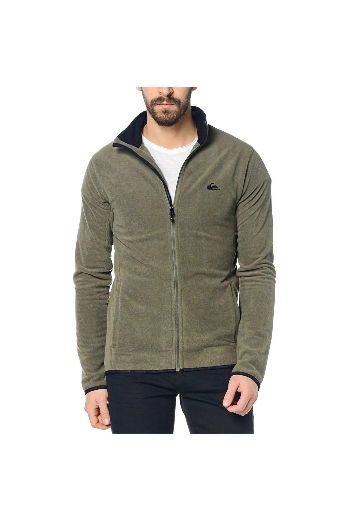 Quiksilver-Mission Fz M Otlr Men's Khaki Coat Eqyft03162-680 1