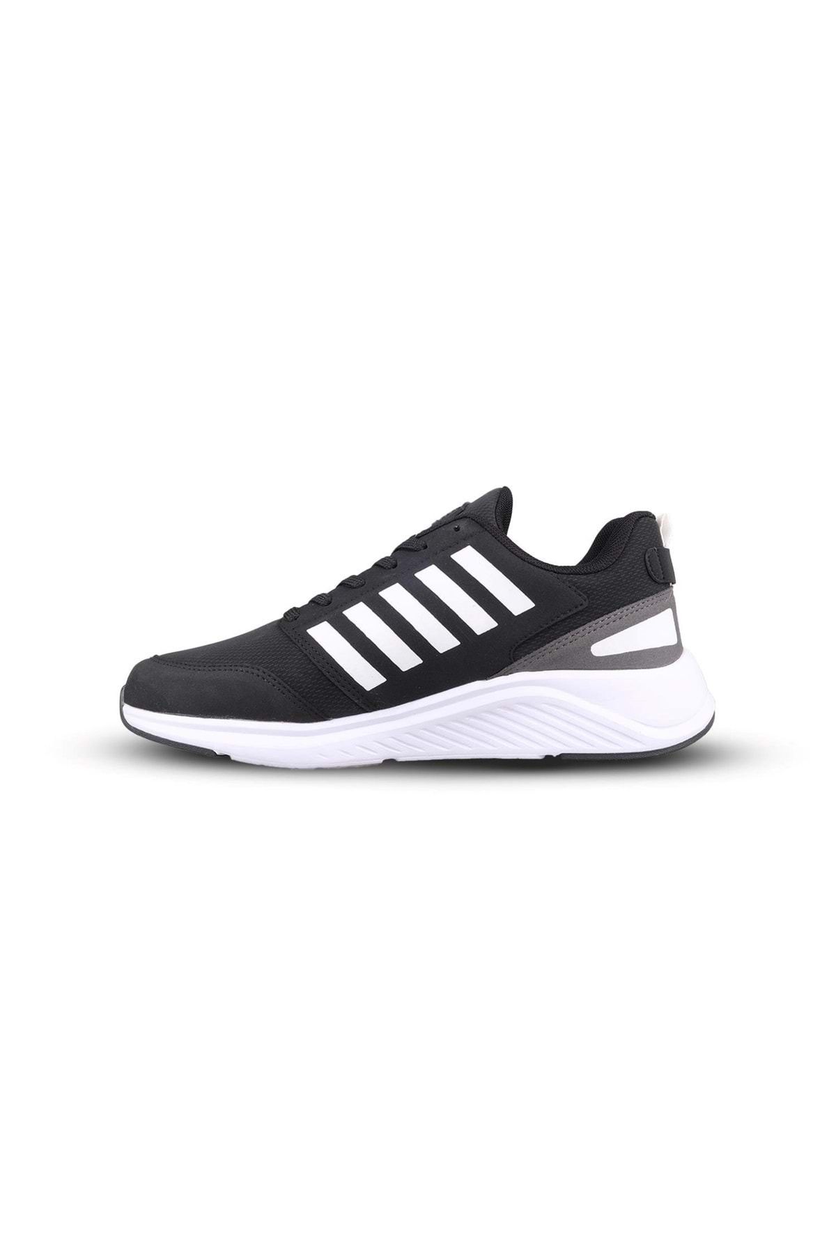 M.P.-Men's Lace-Up Black-White Casual Shoes 2