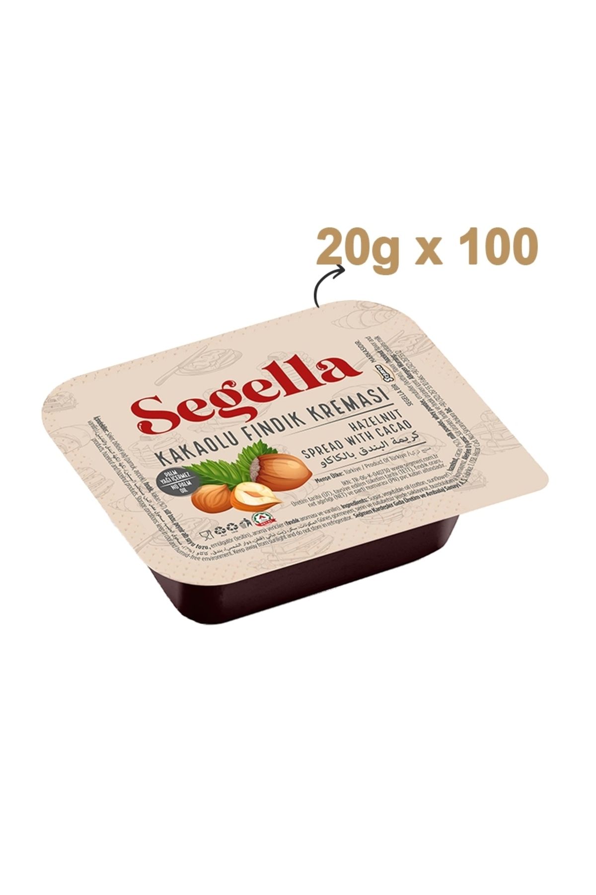 Segella Kakaolu Fındık Kreması 20g X 100 Adet