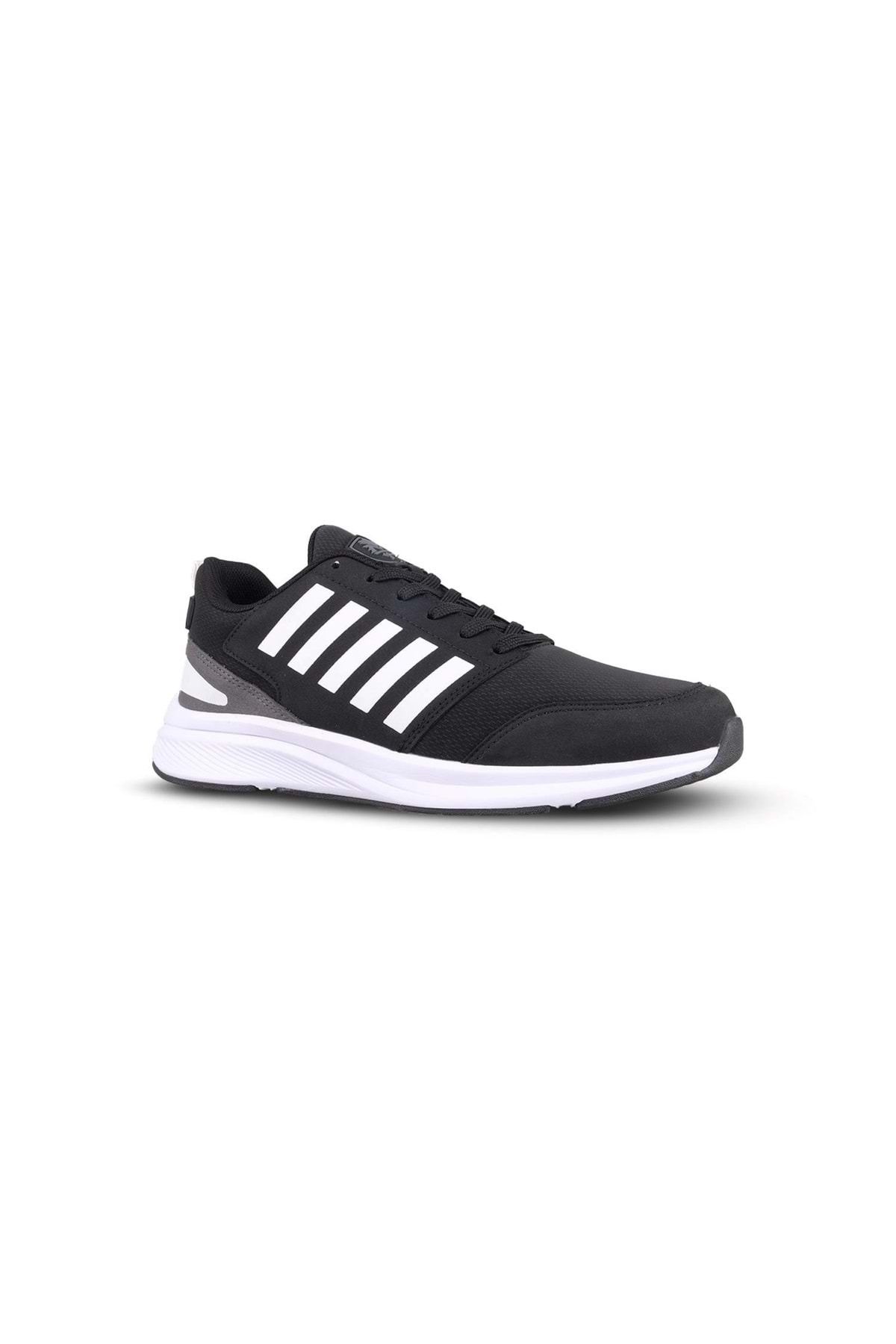 M.P.-Men's Lace-Up Black-White Casual Shoes 3