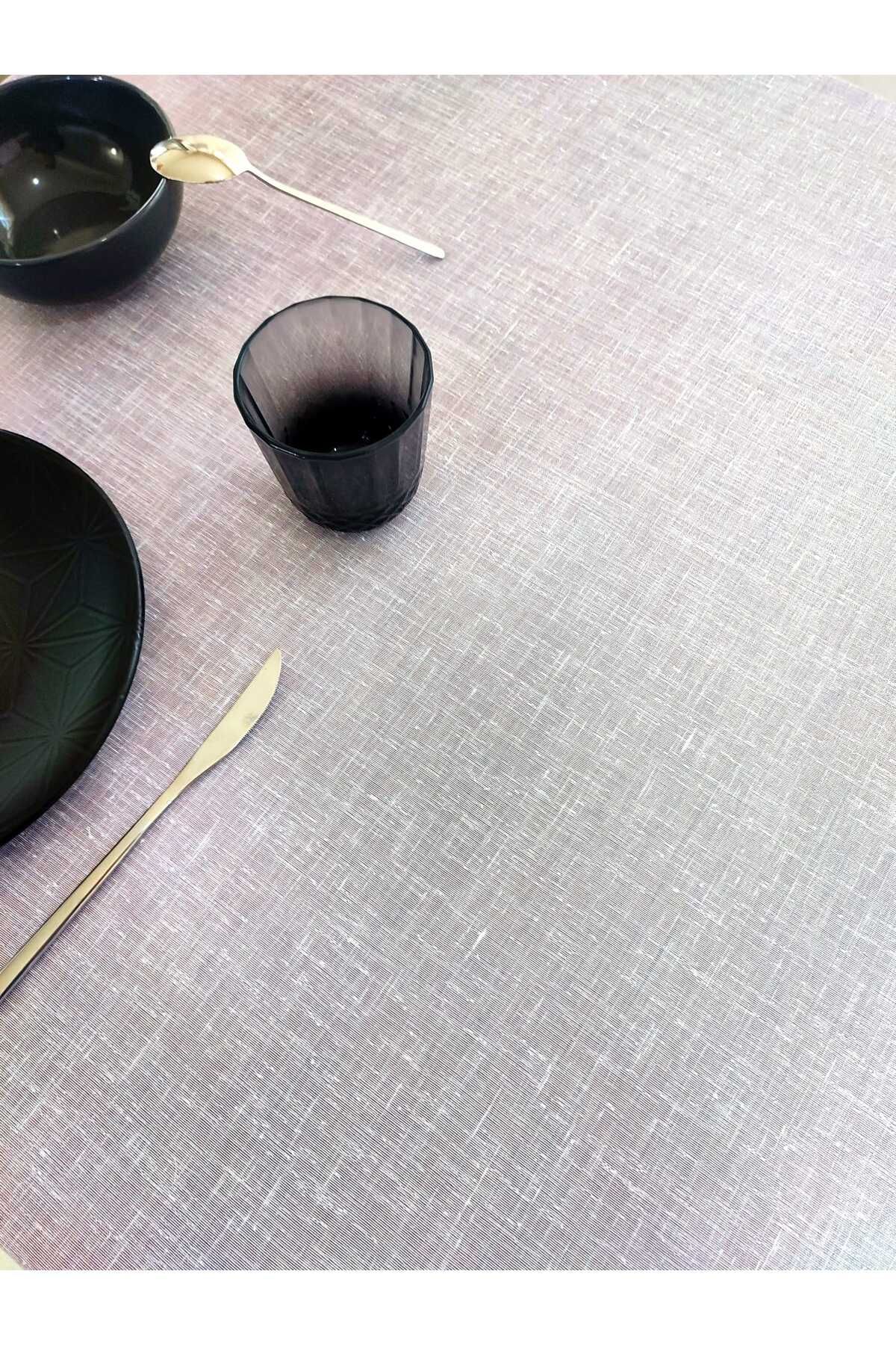 PİKKO HOME-Lilac Color Thin Polyester Tulle Dartless Tablecloth(Lm) 3