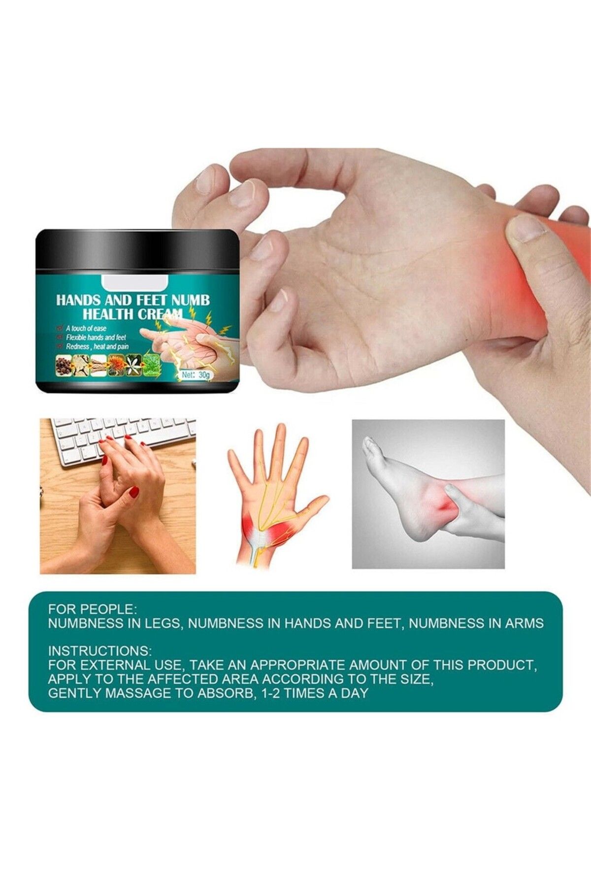 Choice-2024 New Numbness Creams For Hands And Feet Nerve Pain Relief Cream Neuropathy Pain Relief 4