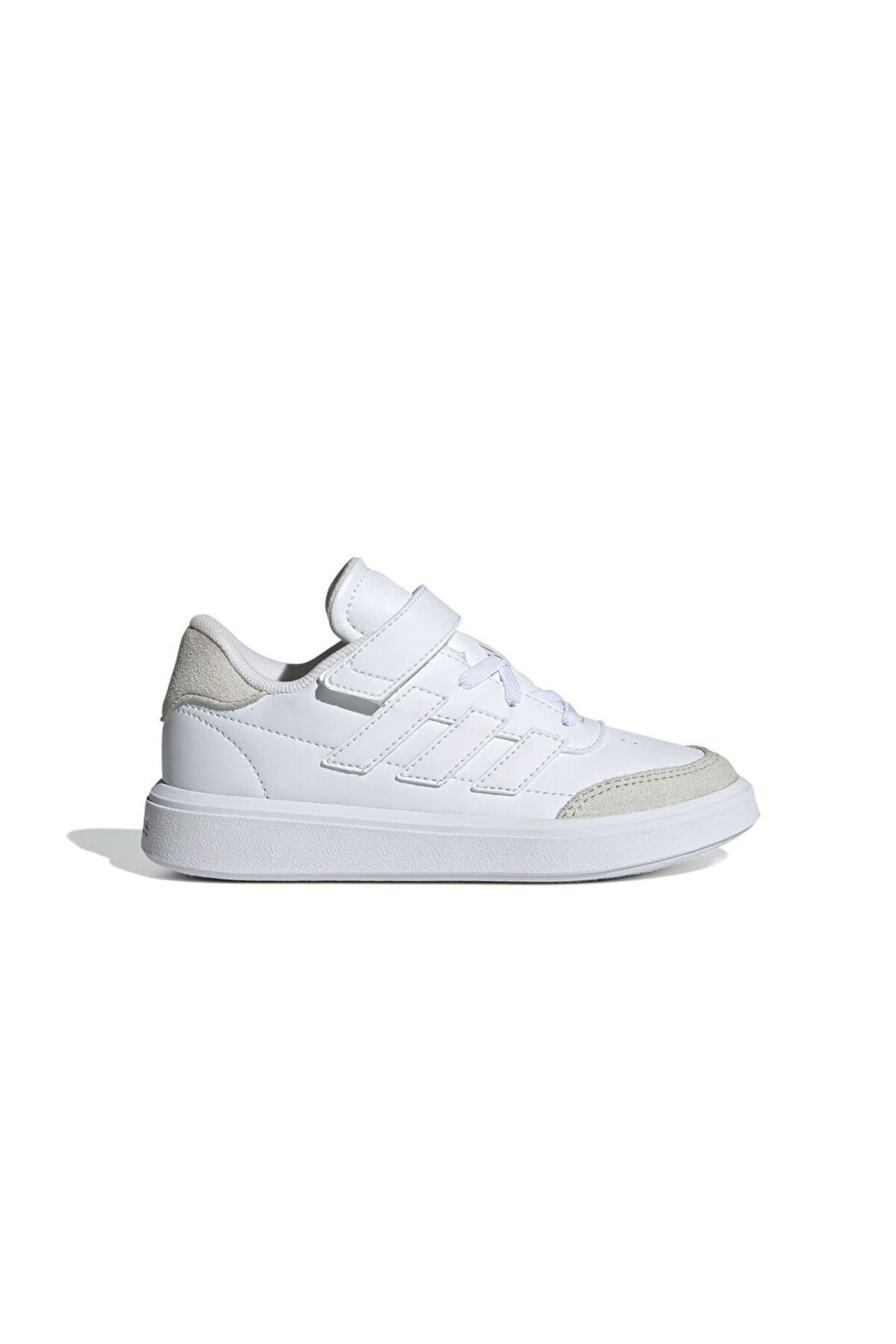 adidas-Courtblock El C - Kids White Casual Shoes Id6507 1