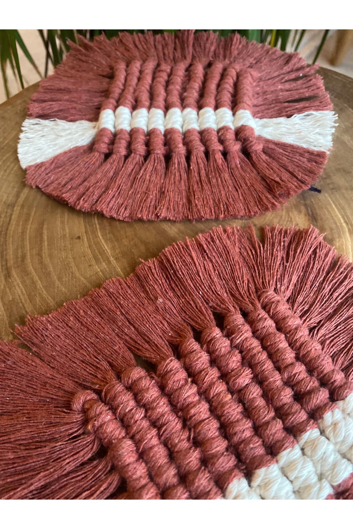 öyküsh collection-Makrome Double Coaster / Candle Coaster / Presentation Holder 3