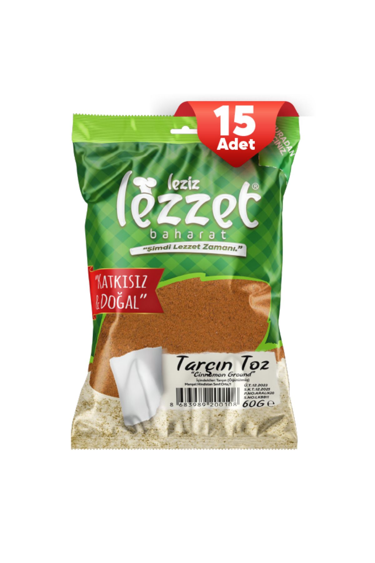 Leziz Lezzet Tarçın 60 G (15 Adet)