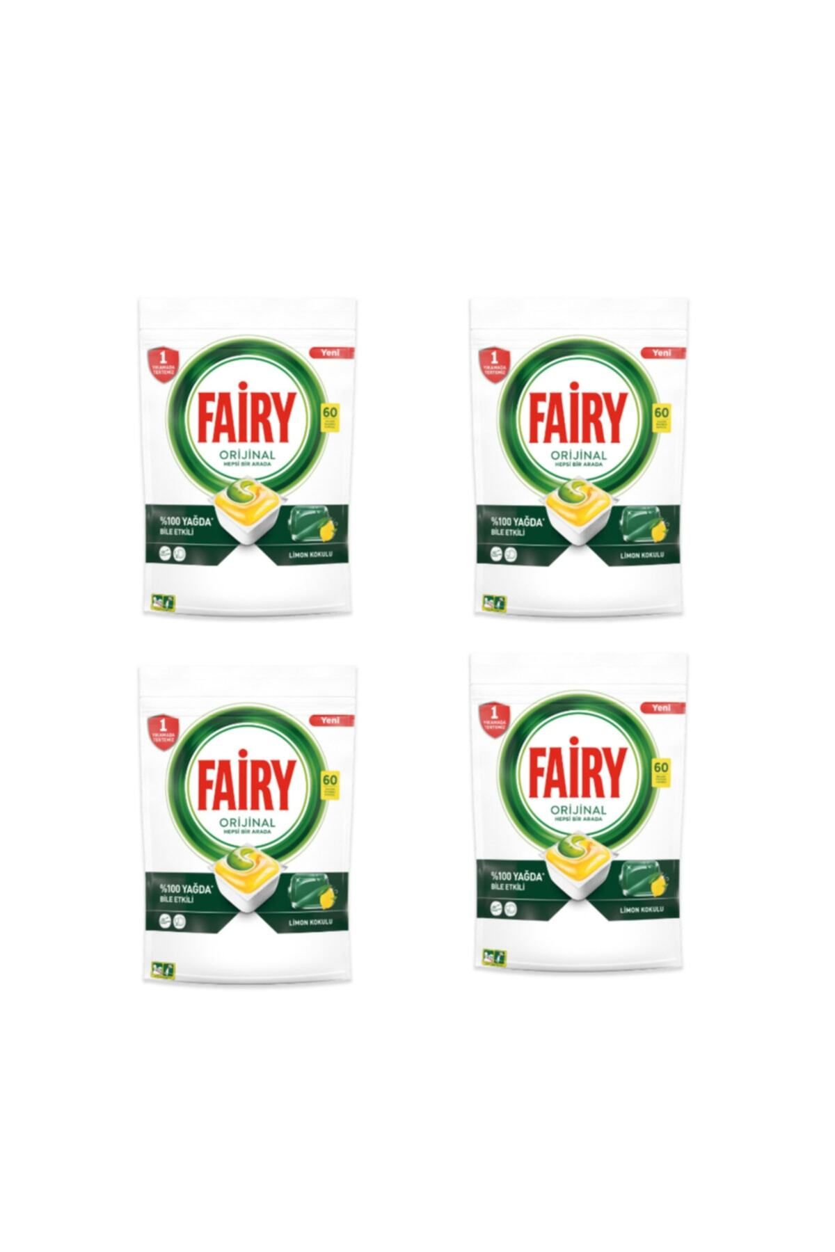 Fairy Hepsi 1 Arada 60'lı Bulaşık Tableti X4 Adet