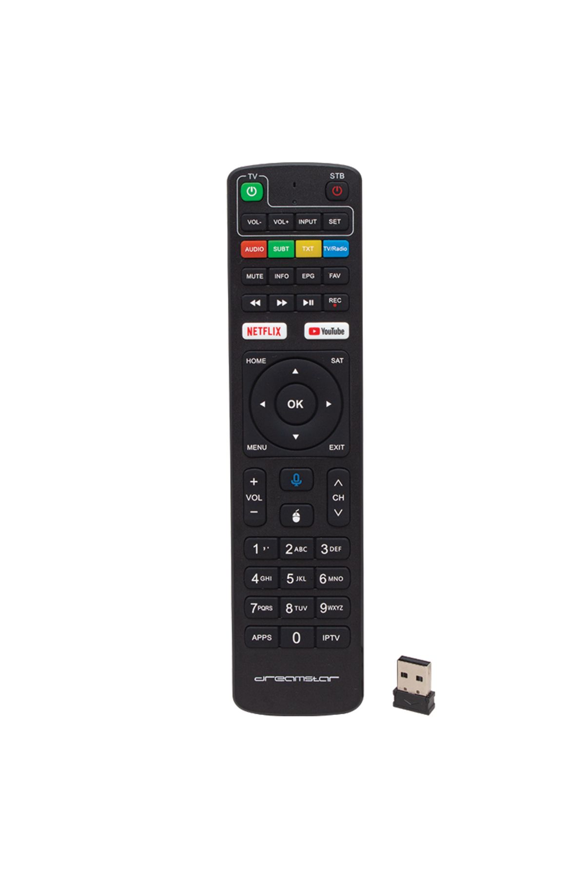 Drop Deposu-Dreamstar Android Netflix-Youtube Keyed Voice Controlled Tv Compatible Satellite Controller (Without Text) (4172) 1