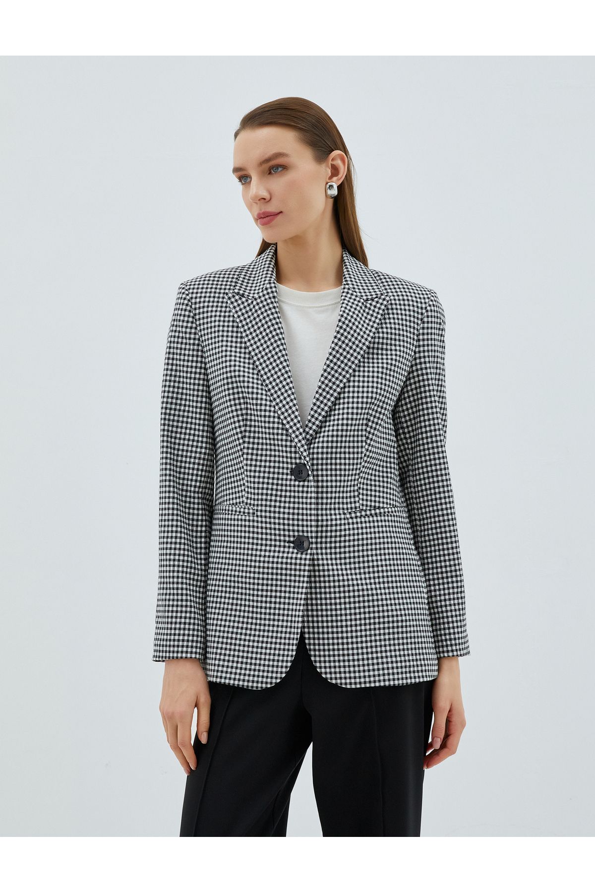 Koton-Blazer Jacket with Double Buttons and Pocket Detail 3