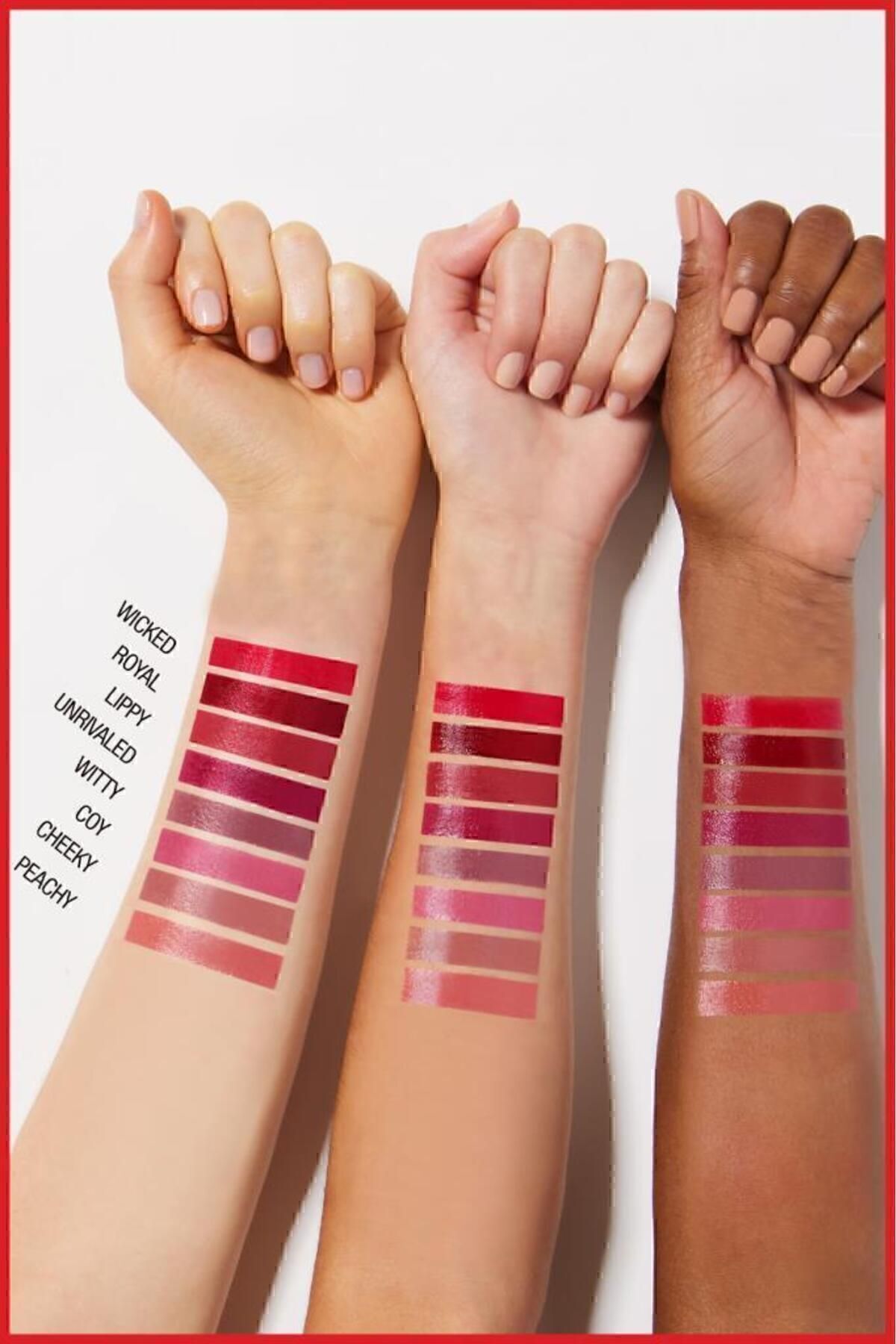 Maybelline New York Super Stay Vinyl Ink Uzun Süre Kalıcı Kırmızı Tonlu Likit Parlak Ruj 10 Lippy-6