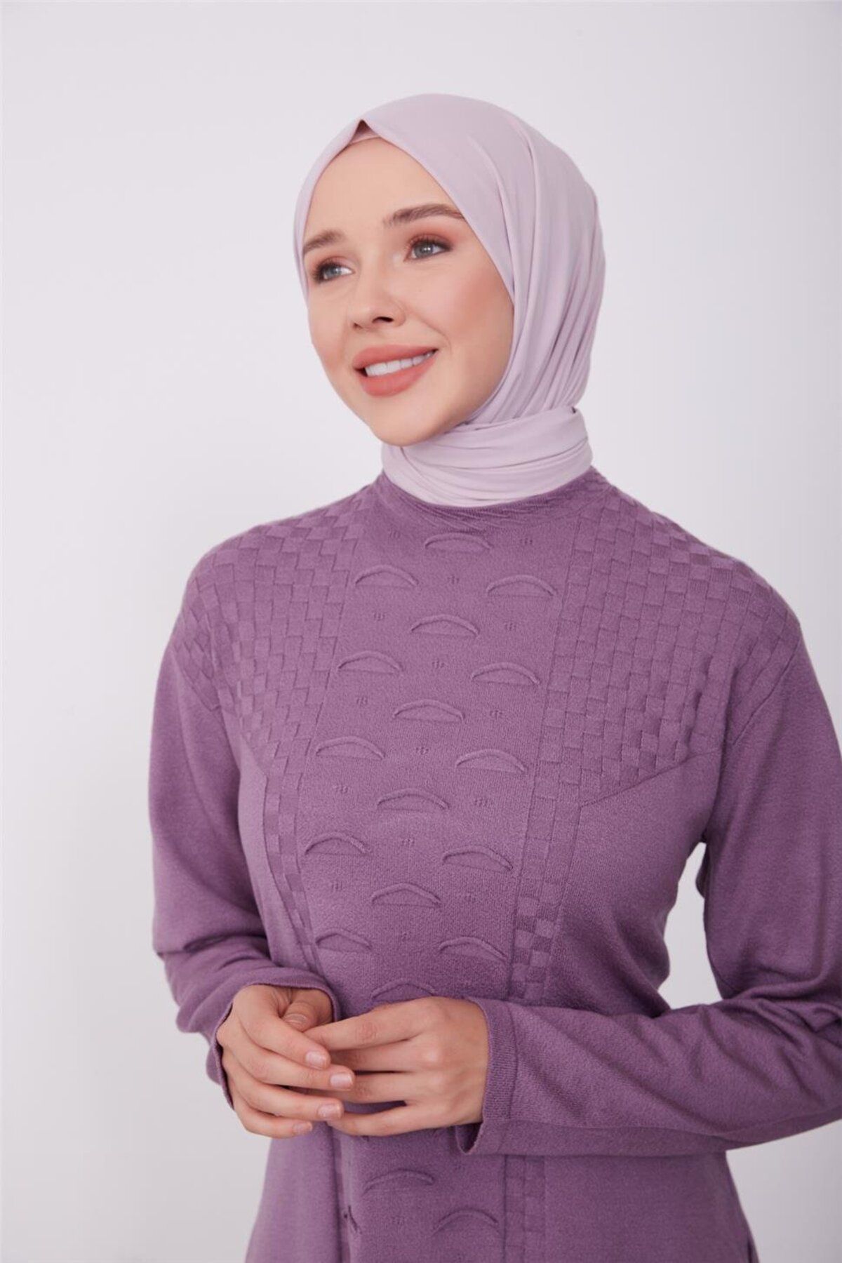 Armine-Lilac Sweater - Model 23Kd9006 4