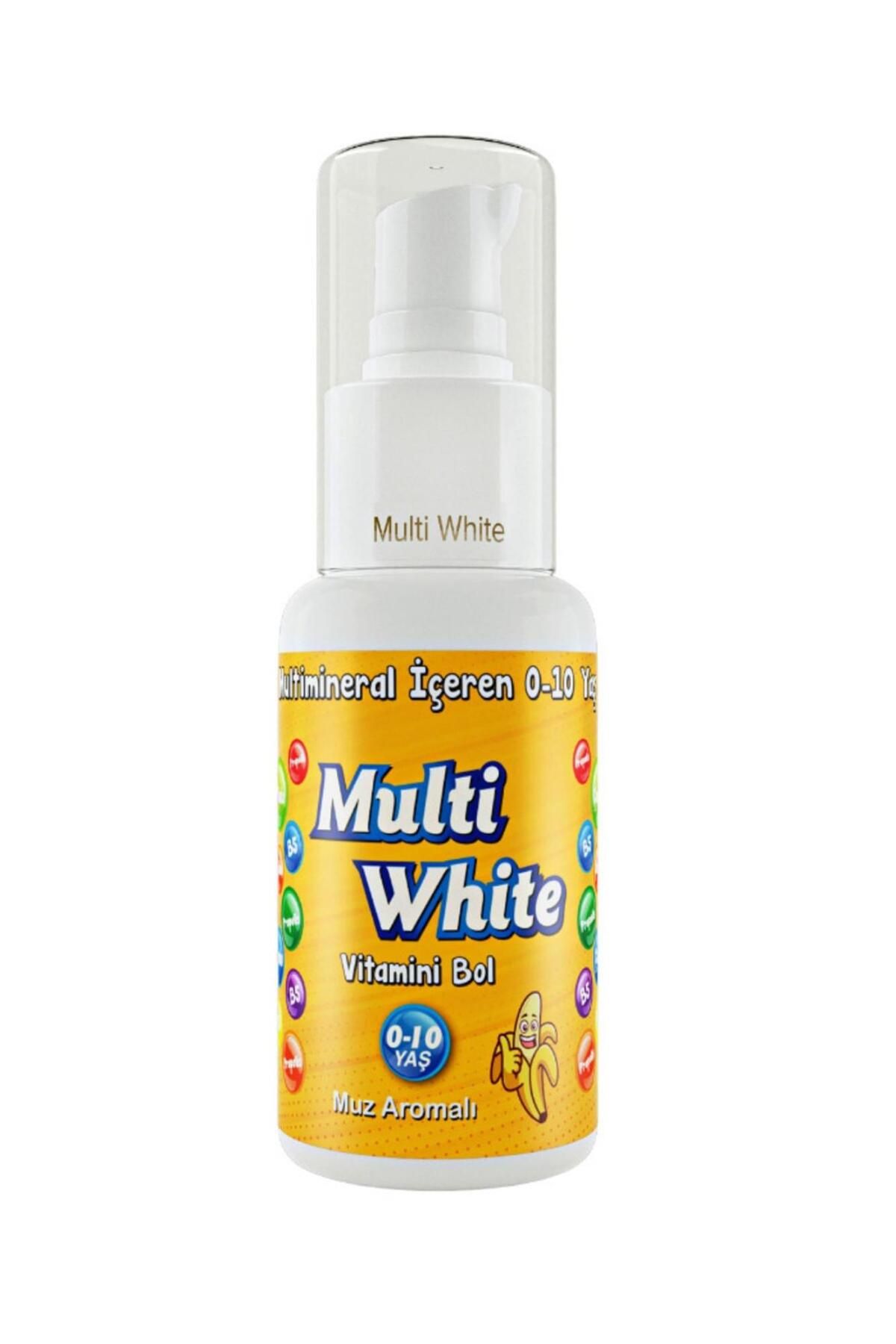 Multi White 0-10 Yaş Multivitamin Ve Multimineral Içeren Natural Muz Aromalı Çocuk Diş Macunu 50 ml