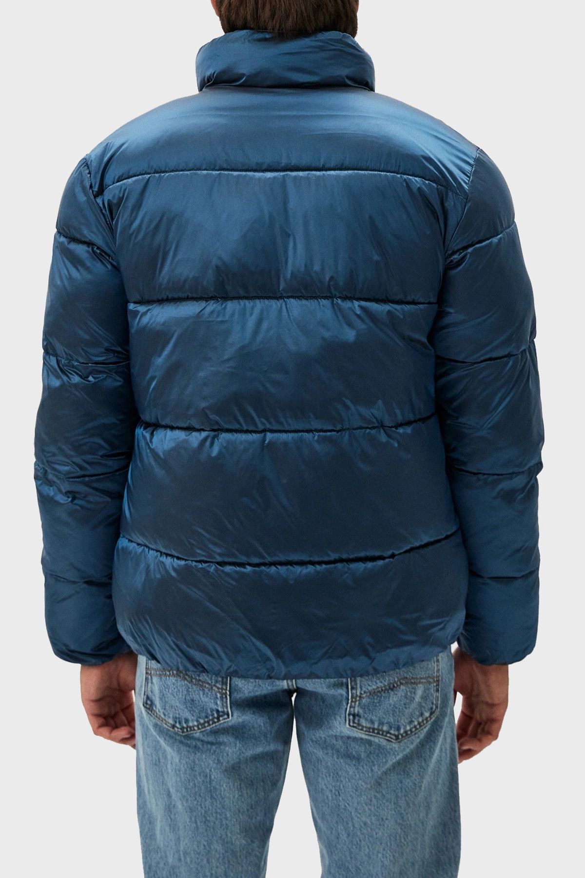 Calvin Klein-Glossy Looking Quilted Stand Collar Men's Puffer Jacket - J30J 326097 Cdo 2