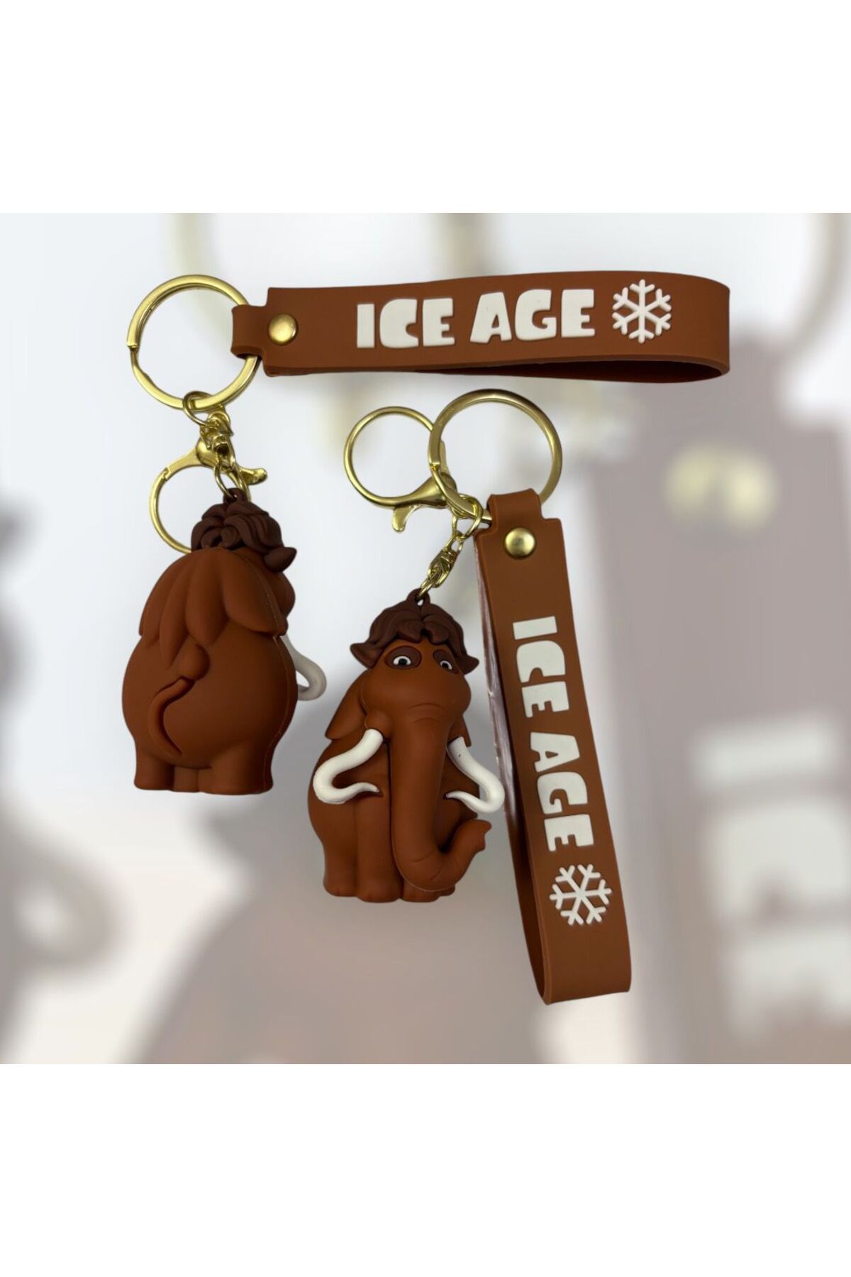 chipper-3D Luxury Large Size Ice Age Diego Character Silicone Keychain and Bag Accessory 2