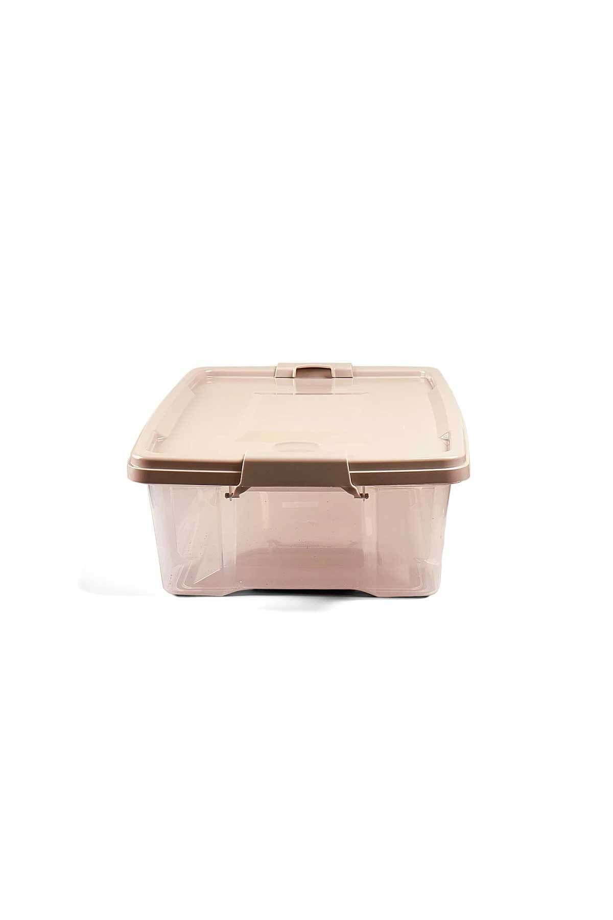 QUTU-Q-Lear Box 12 L Clear Storage Box with Lock 2