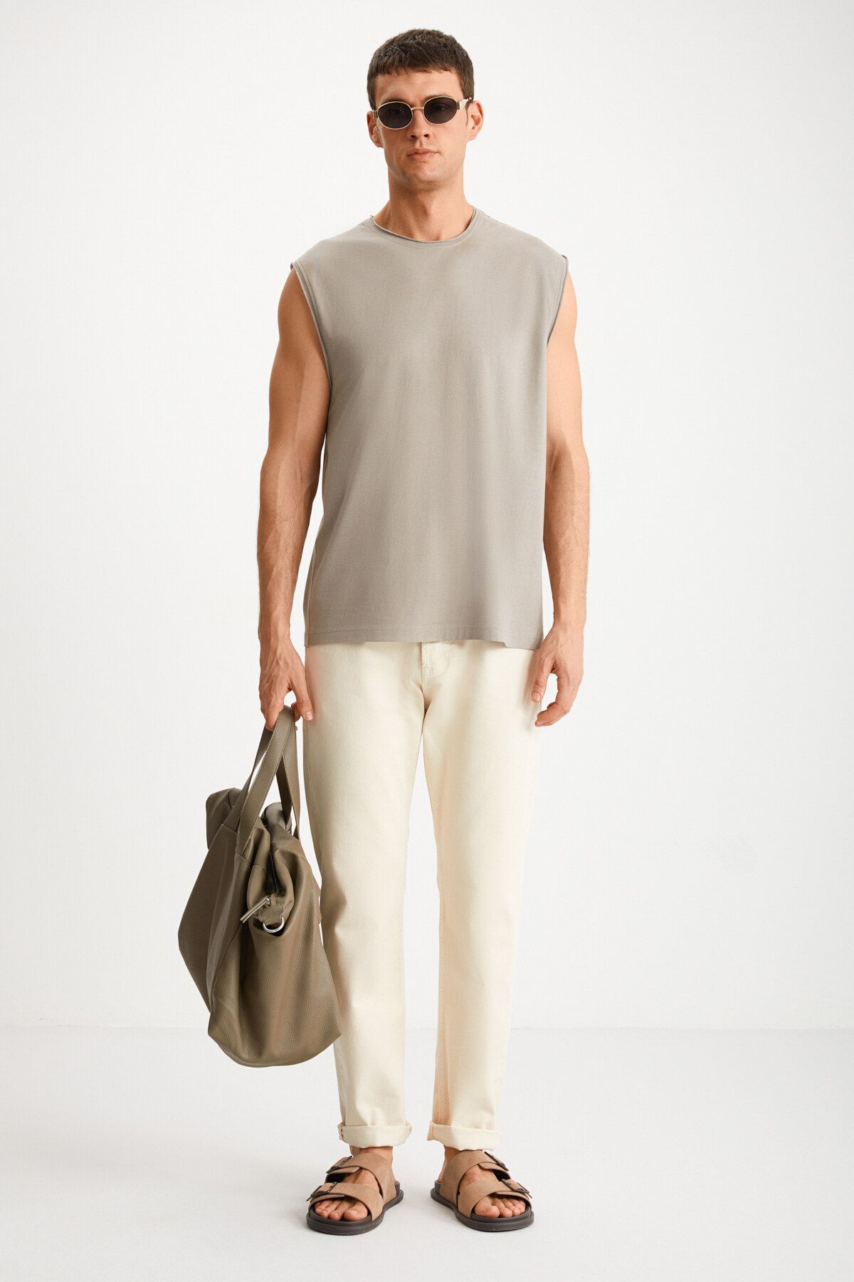GRIMELANGE-DANTE Men's Mink T-Shirt 2