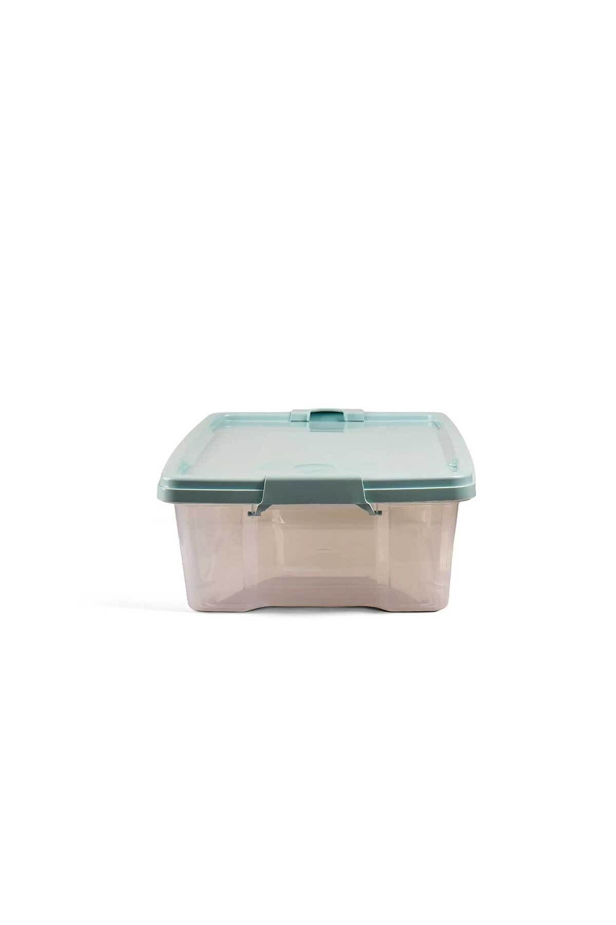 QUTU-Q-Lear Box 12 L Clear Storage Box with Lock 1