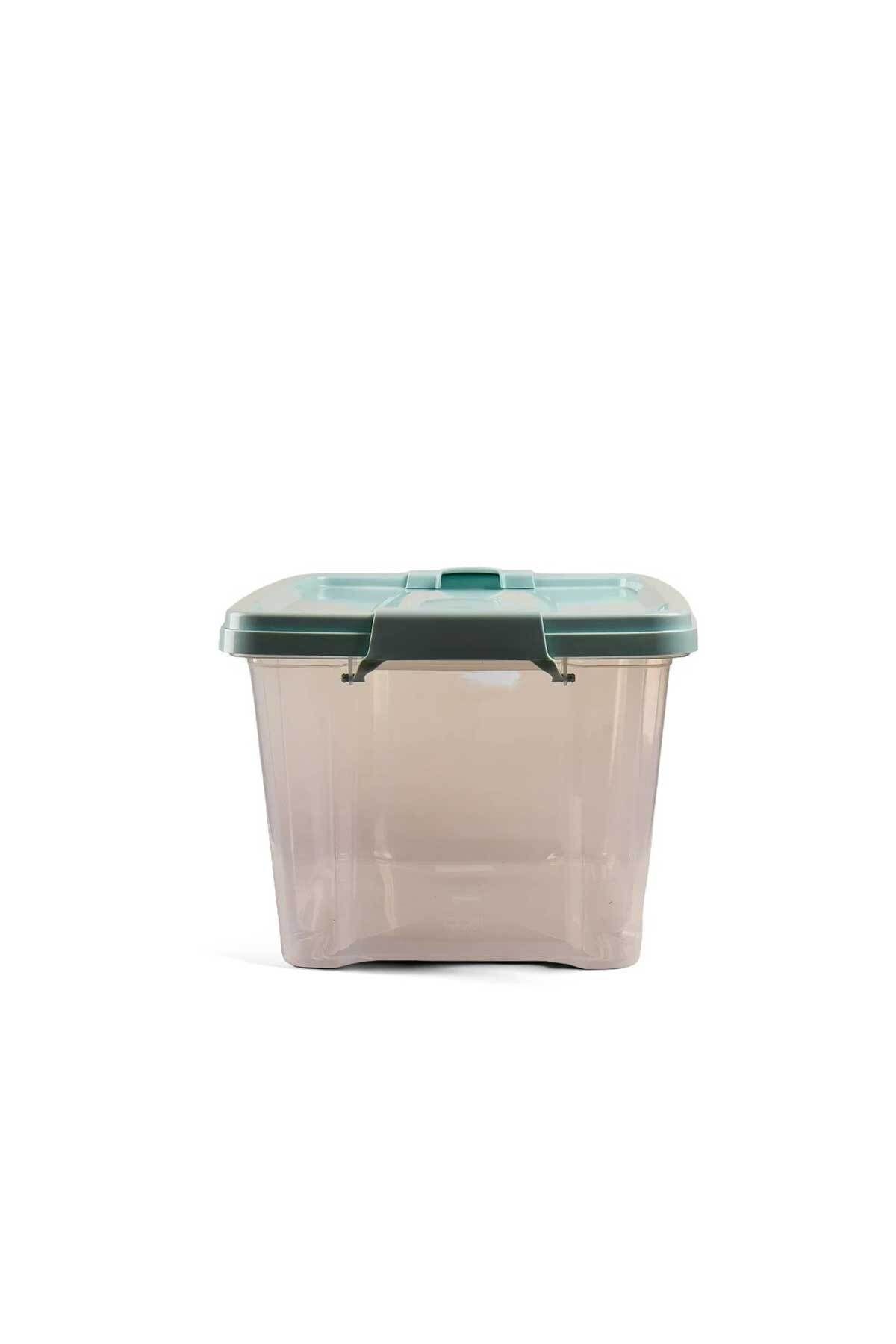 QUTU-Q-Lear Box 11 L Clear Storage Box with Lock 2