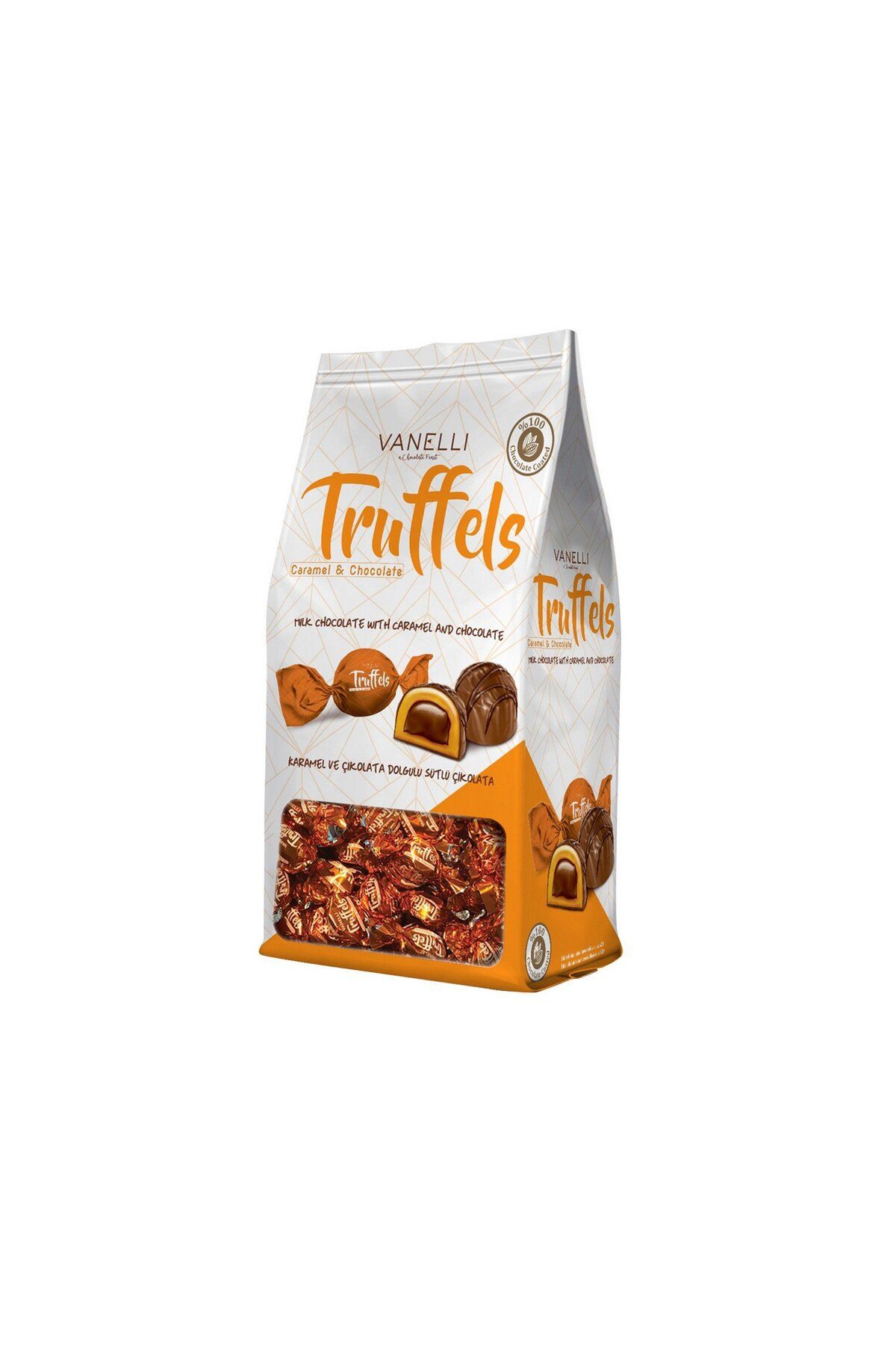 Truffels Karamel Ve Çikolata Dolgulu Sütlü Çikolata 150 gr