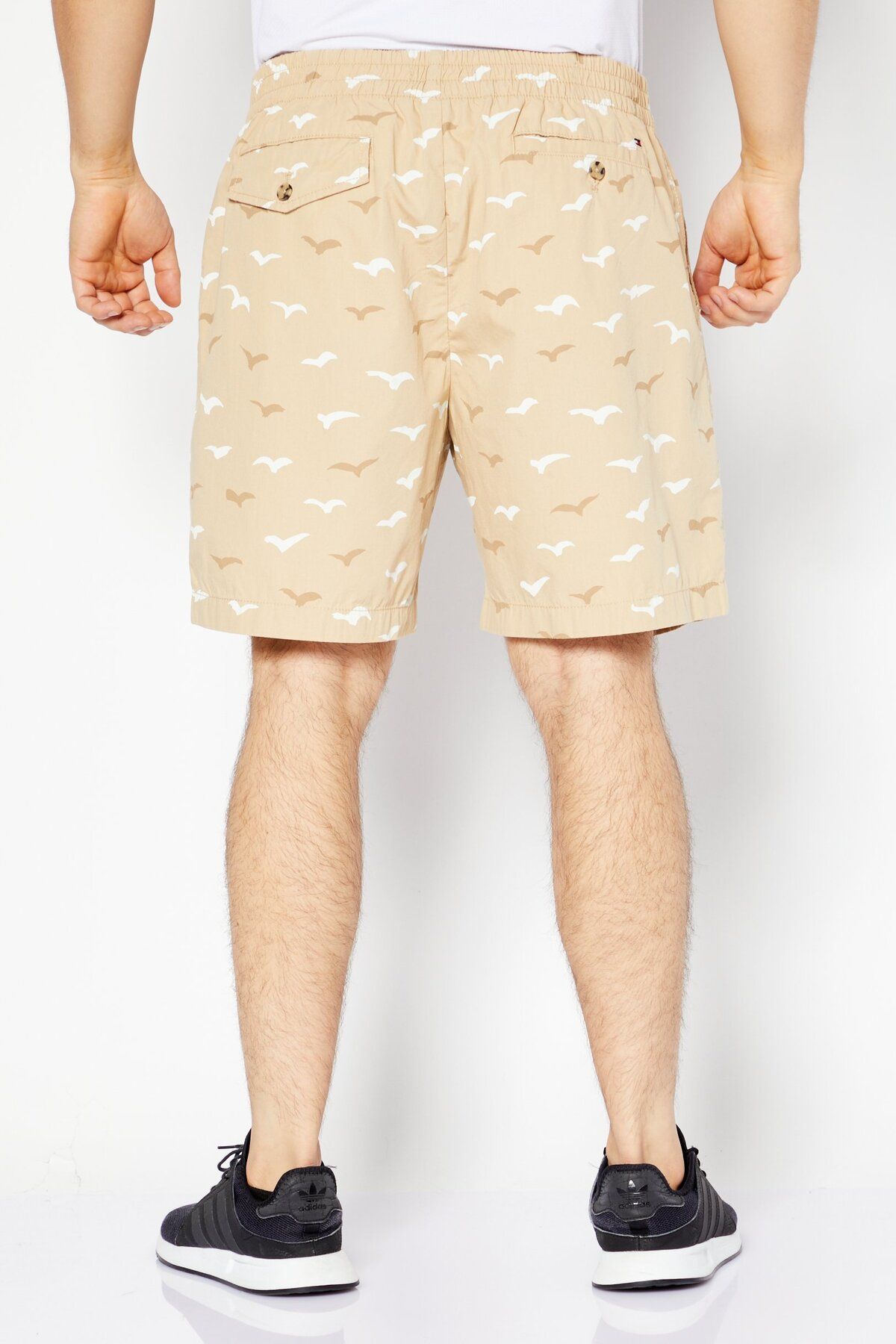 Tommy Hilfiger-Men Allover Print Basic Shorts, Khaki 4