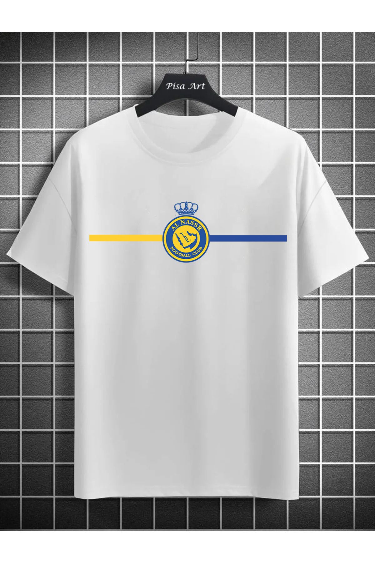 Pisa Art Al Nassr Minimalist Tasarım Unisex Taraftar T-Shirt