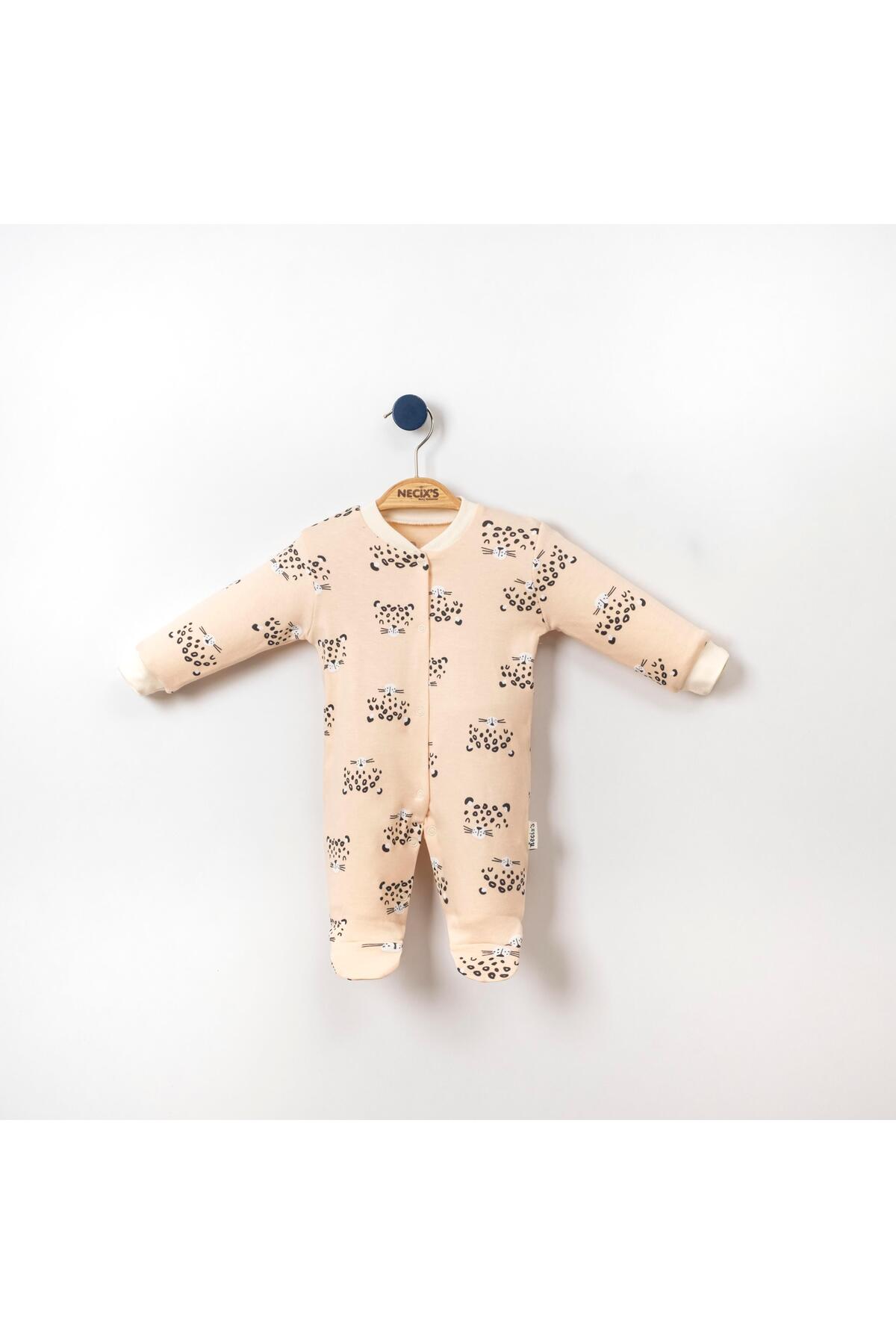 Lolons Kaplancık Ve Puantiye Temalı Çıtçıtlı Üçlü Patikli Kız Bebek Tulum Pembe fotoğrafı 4 (önizleme)