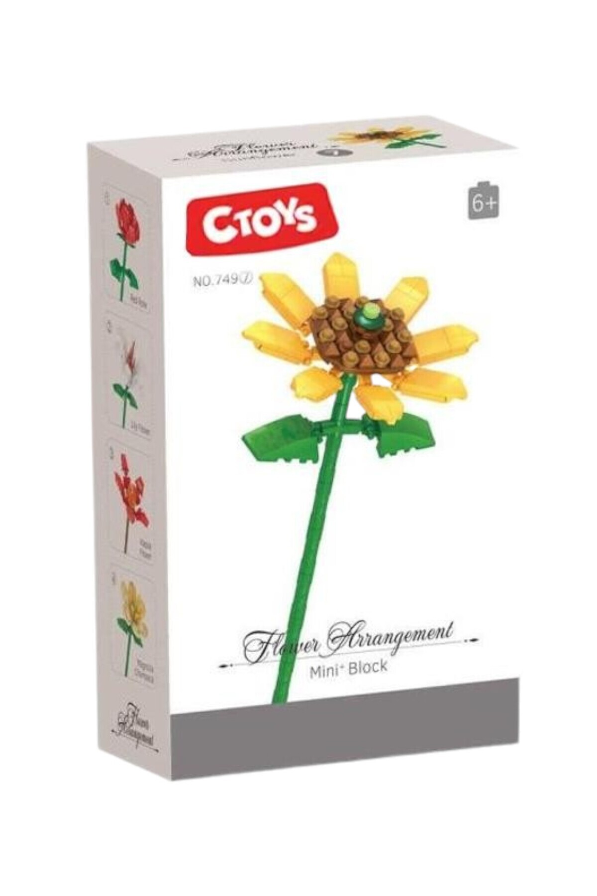 مجموعه ساخت دستهگل تزئینی ۱۷۷ تکه، پازل بلوکی کلکسیونی، مجموعه ساخت گل دِیزی ۲۰ سانتیمتری