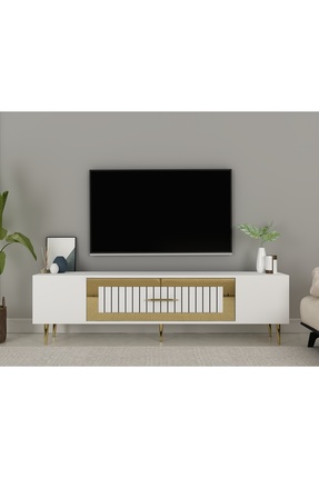 cantek DEKOLP3CT TV SEHPASI BEYAZ-ALTIN