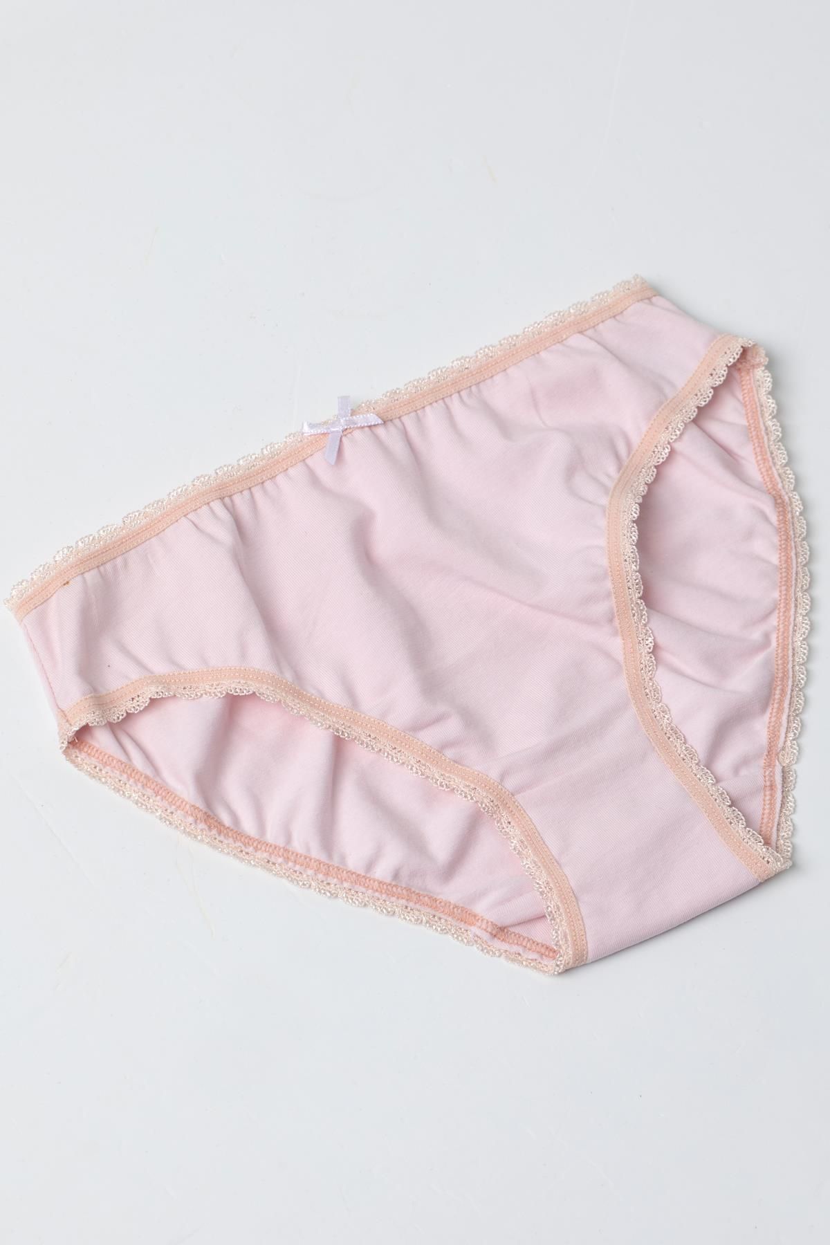 Doremi-Comfortable Molded 100% Natural Cotton Lace Panties for Girls 3