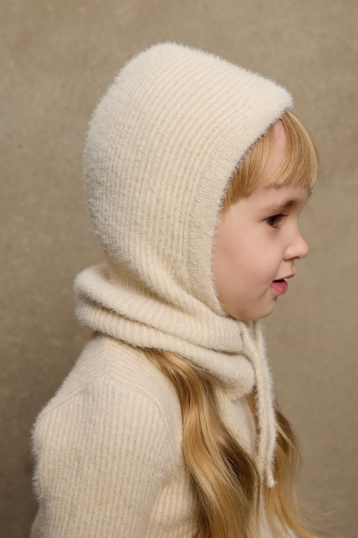 Fahhar Kids-Stone Colored Soft Balaclava Beret 7